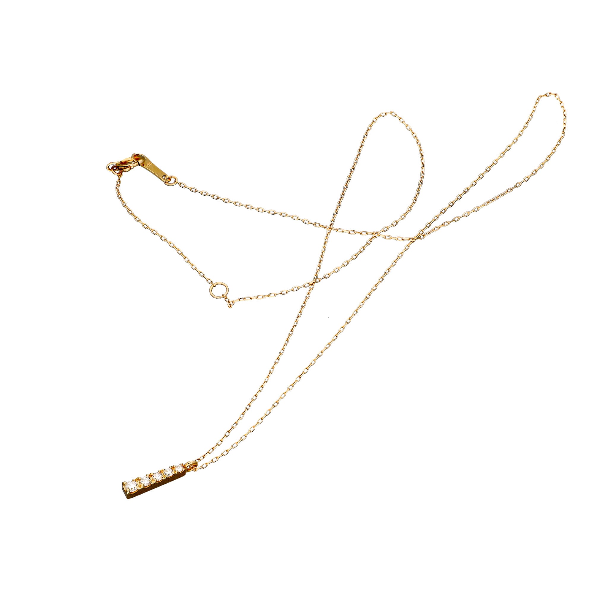 ダイヤモンド K18ネックレス(4月誕生石)《25C60116》