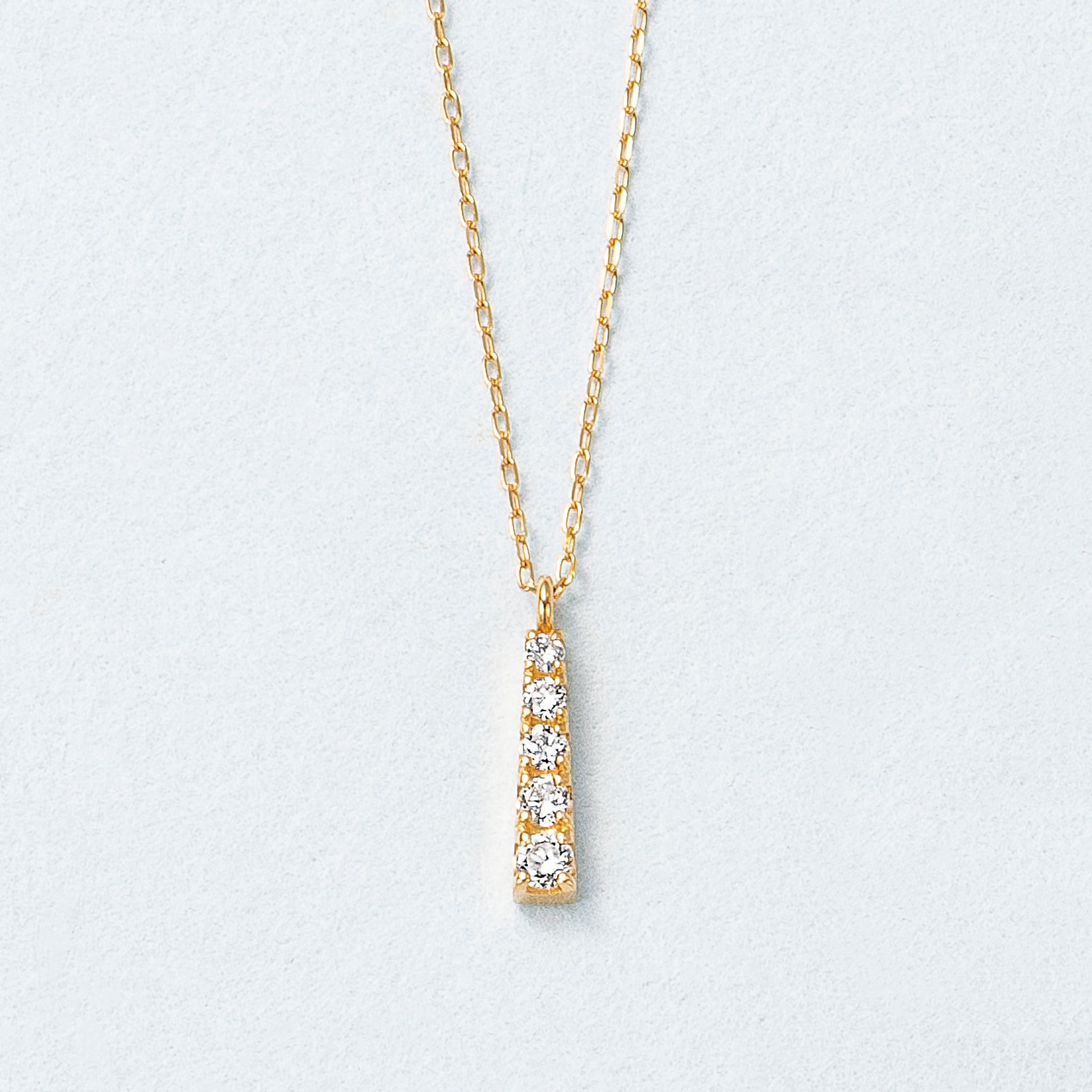 ダイヤモンド K18ネックレス(4月誕生石)《25C60116》