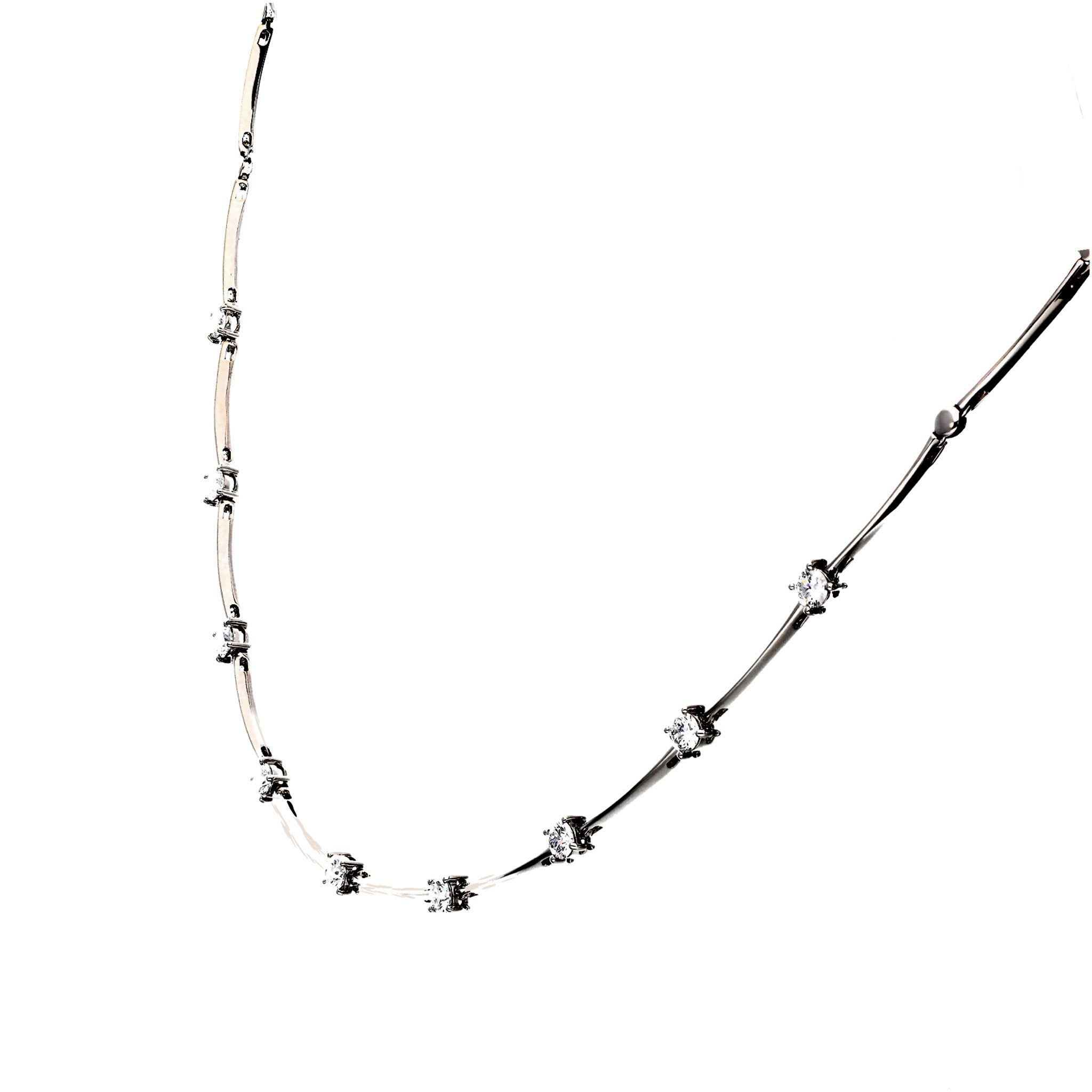 ダイヤモンド プラチナネックレス(計2.0カラット/Dカラー/SI2/GOOD/グレーディングレポート付/4月誕生石)《25C60126》