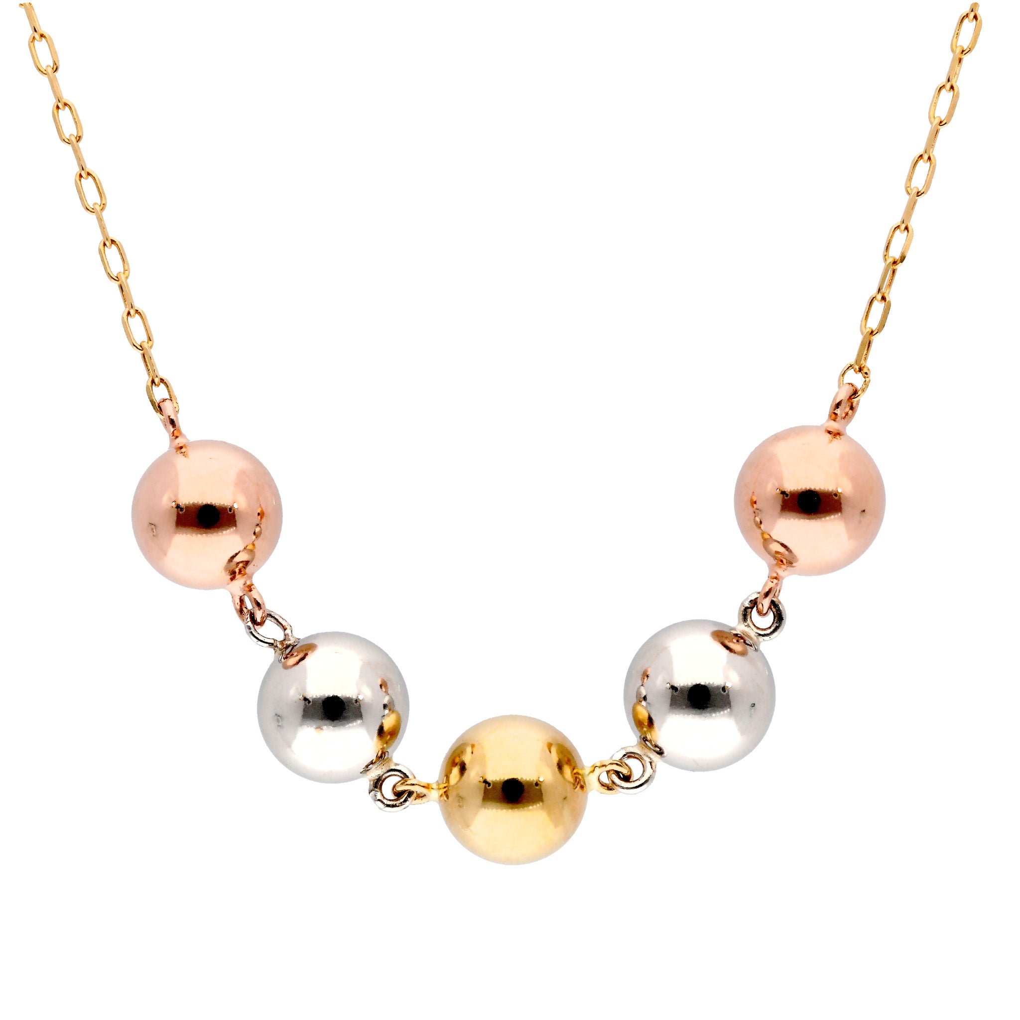 K18/プラチナネックレス(スリーカラー)《25C70117》