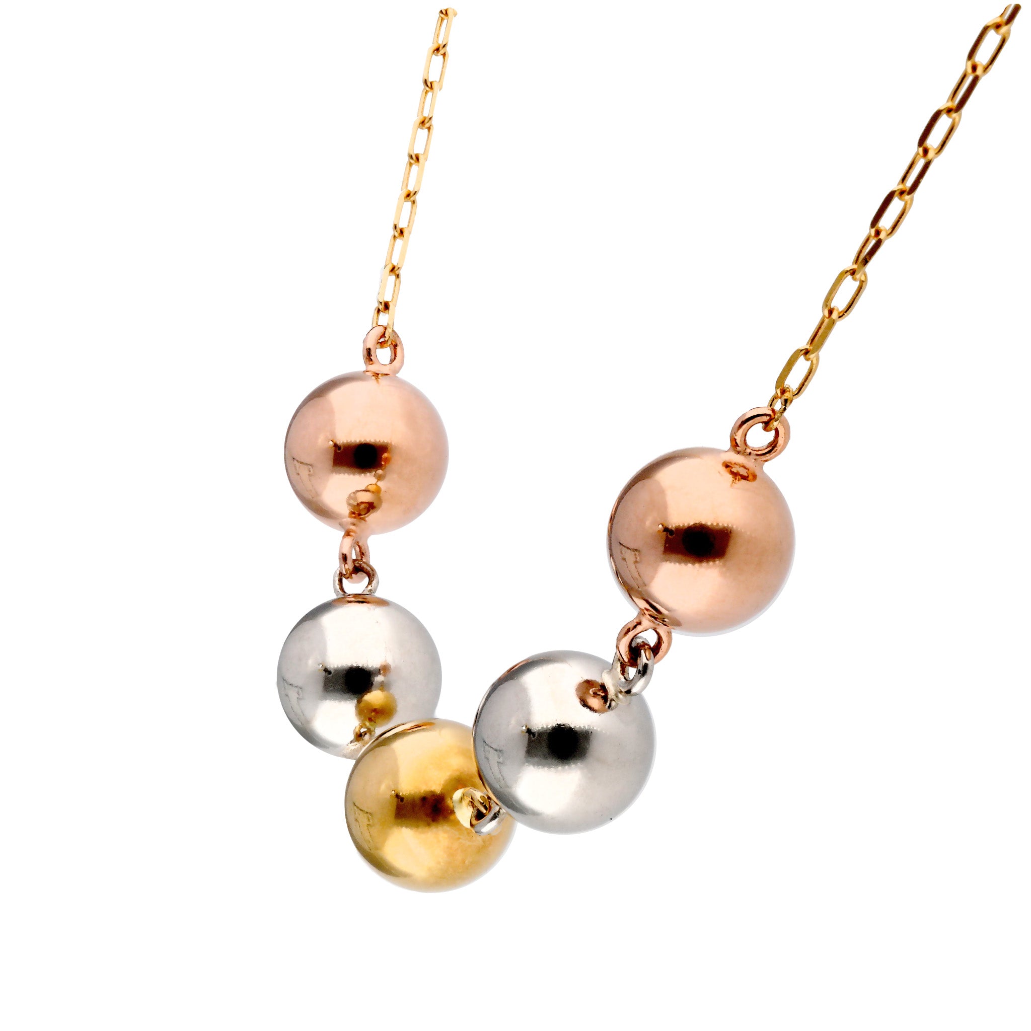 K18/プラチナネックレス(スリーカラー)《25C70117》