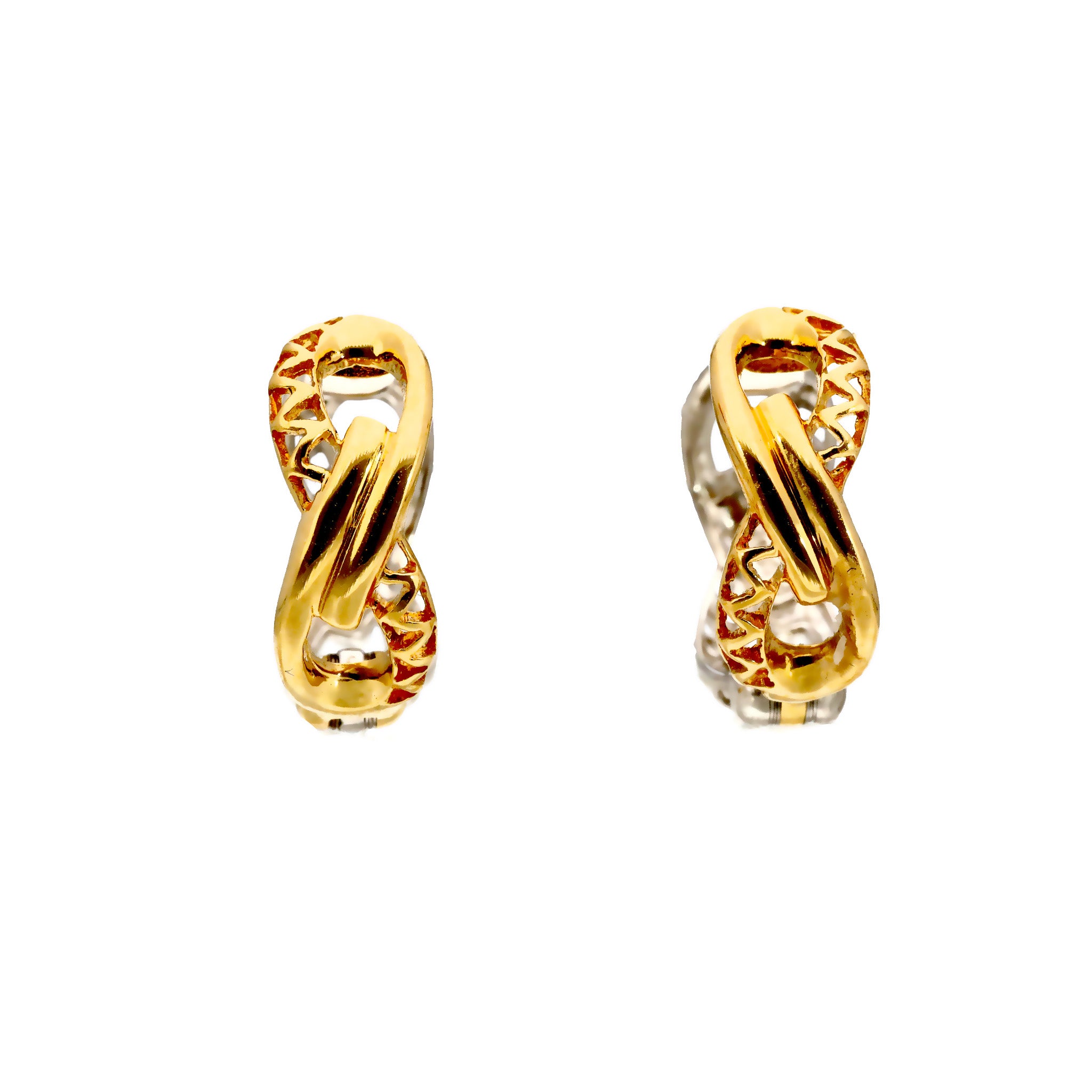 K10イヤリング(ピアリング/リバーシブル/コンビカラー)《25C70125》