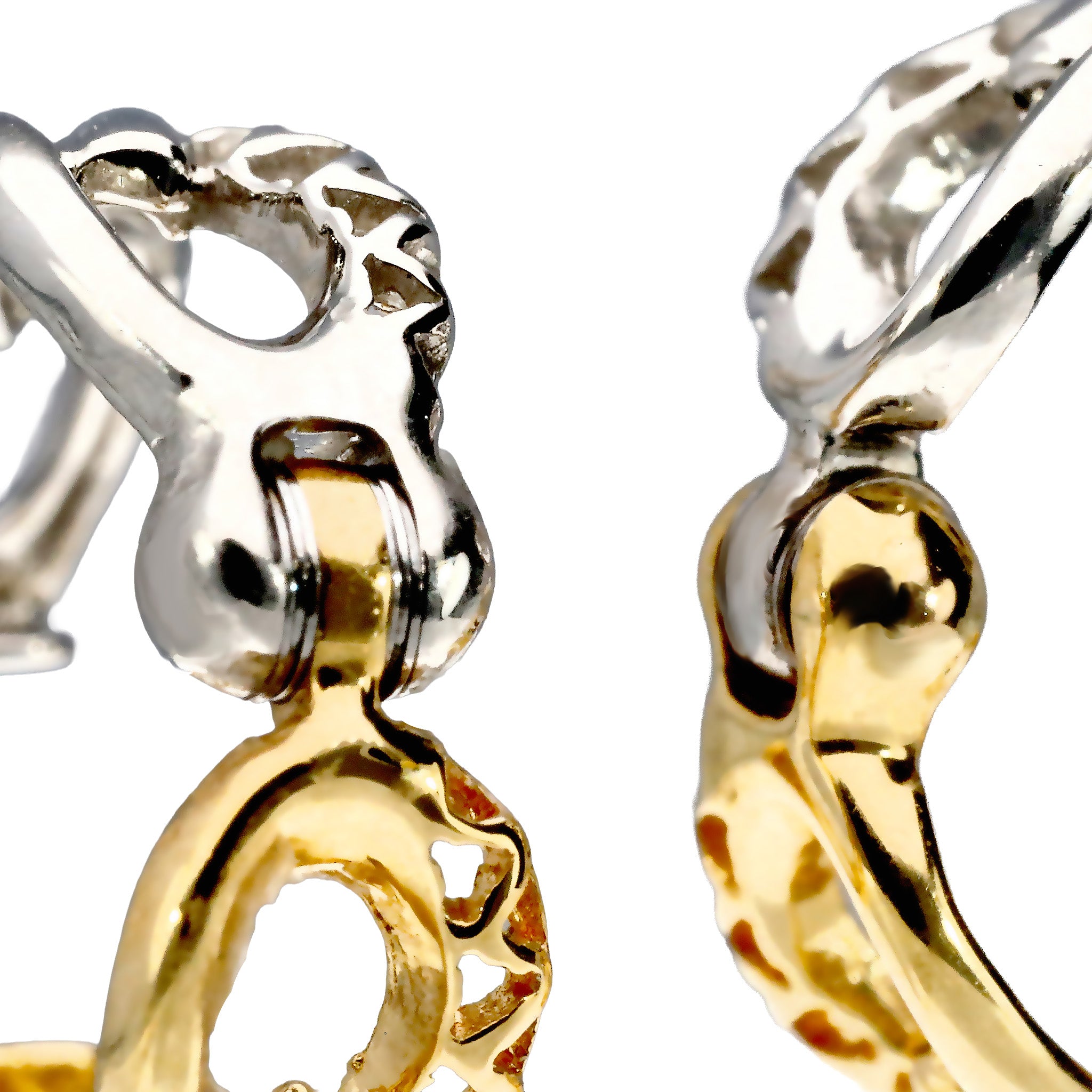 K10イヤリング(ピアリング/リバーシブル/コンビカラー)《25C70125》