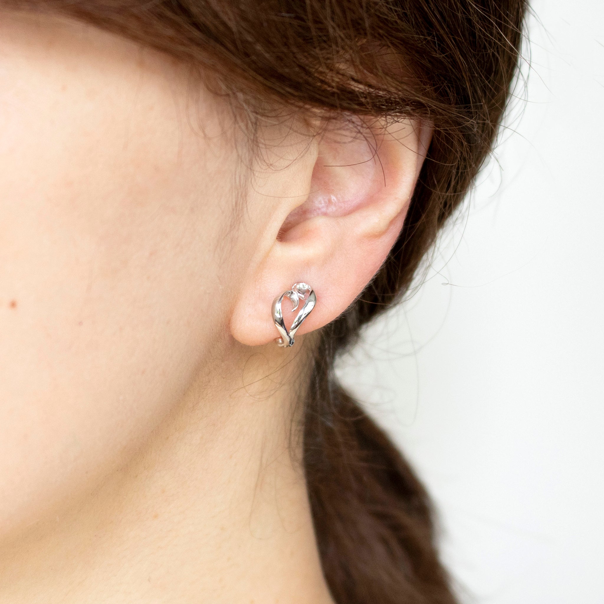 K10イヤリング(ピアリング/リバーシブル/コンビカラー)《25C70126》