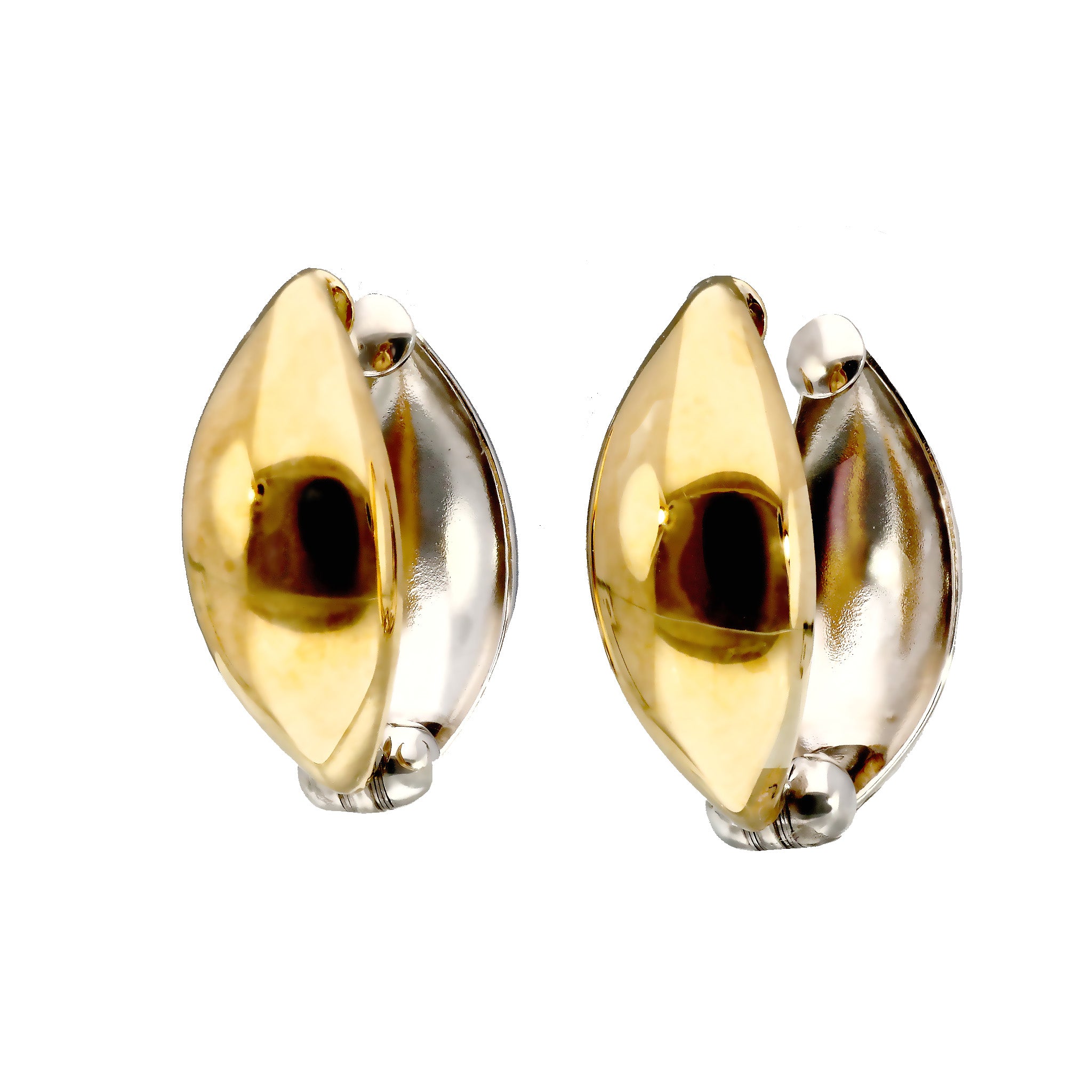 K10イヤリング(ピアリング/リバーシブル/コンビカラー)《25C70128》