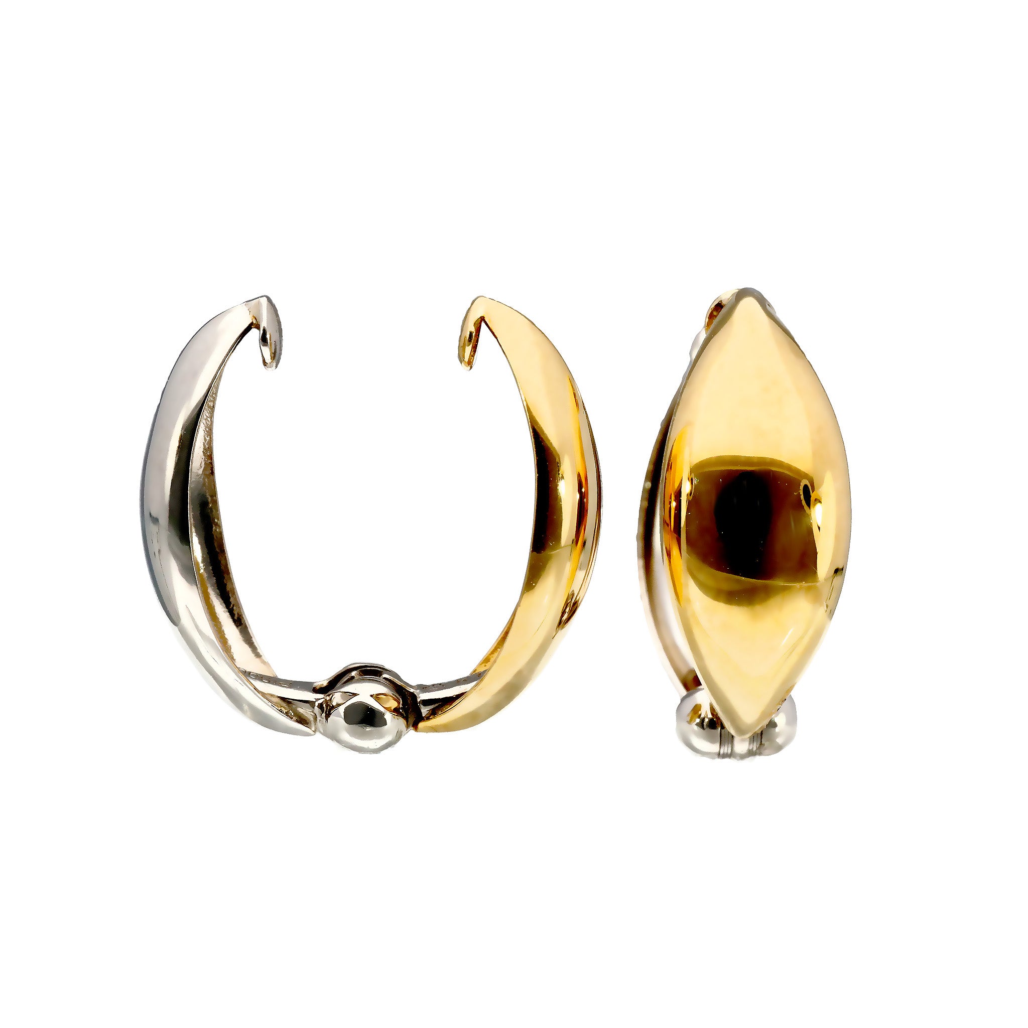 K10イヤリング(ピアリング/リバーシブル/コンビカラー)《25C70128》