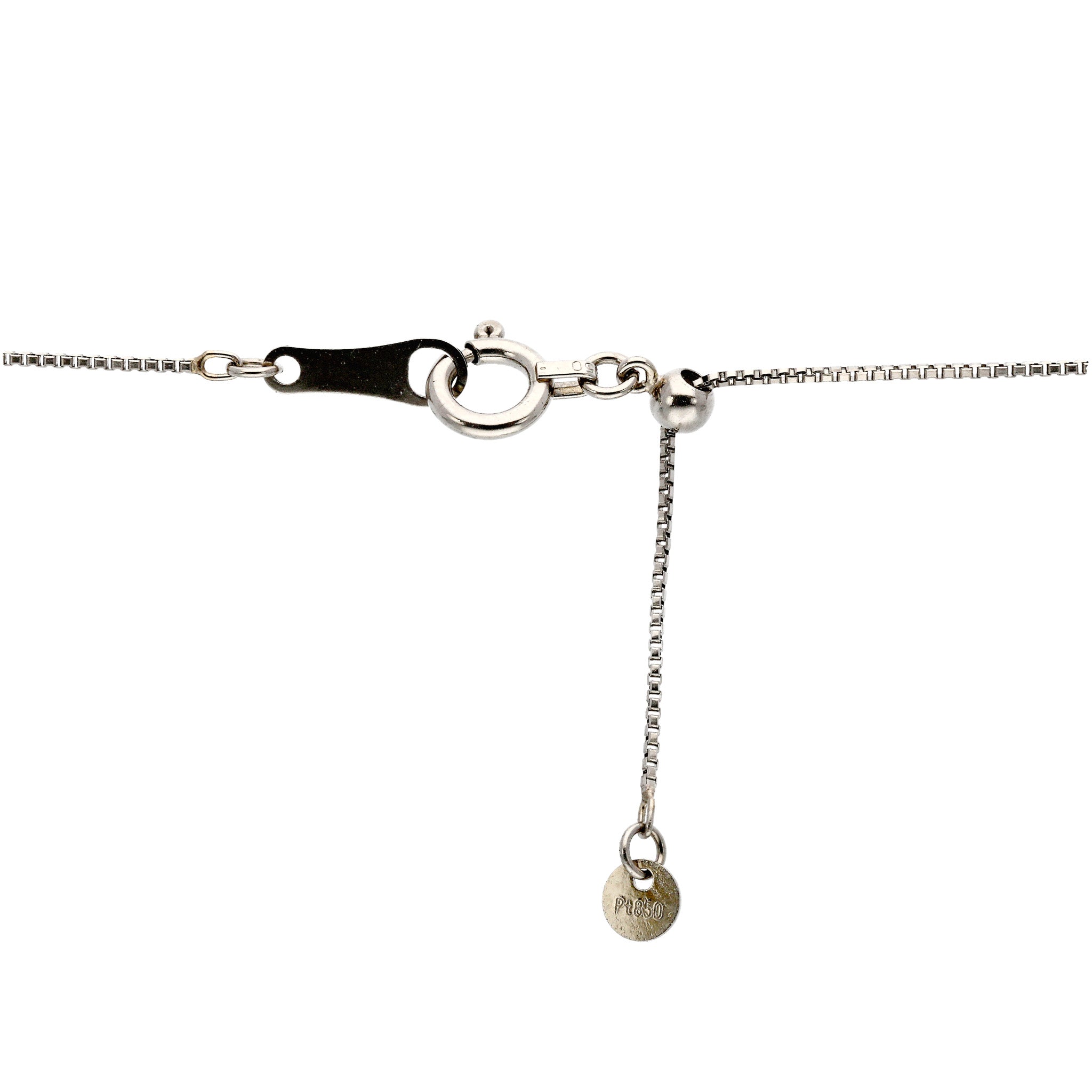 ダイヤモンド プラチナ/K18ネックレス(0.20カラット/Dカラー/SI2/EX/コンビカラー/4月誕生石/グレーディングレポート付)《25C80103》