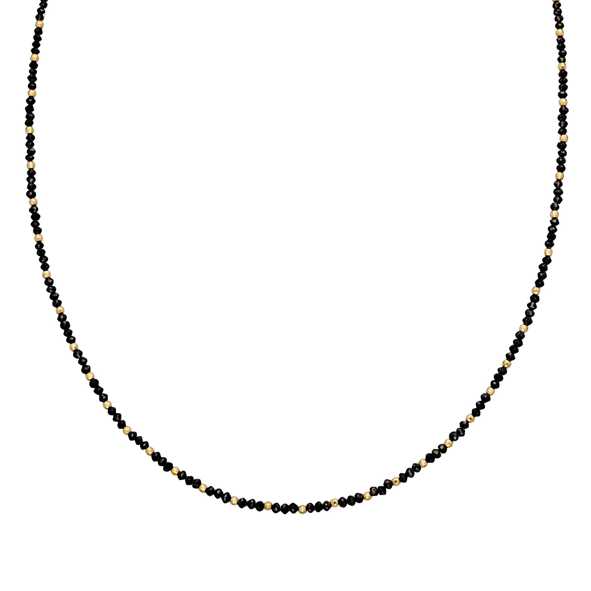 ブラックダイヤモンド K18ネックレス(計8.00カラット/4月誕生石)《25C80114》