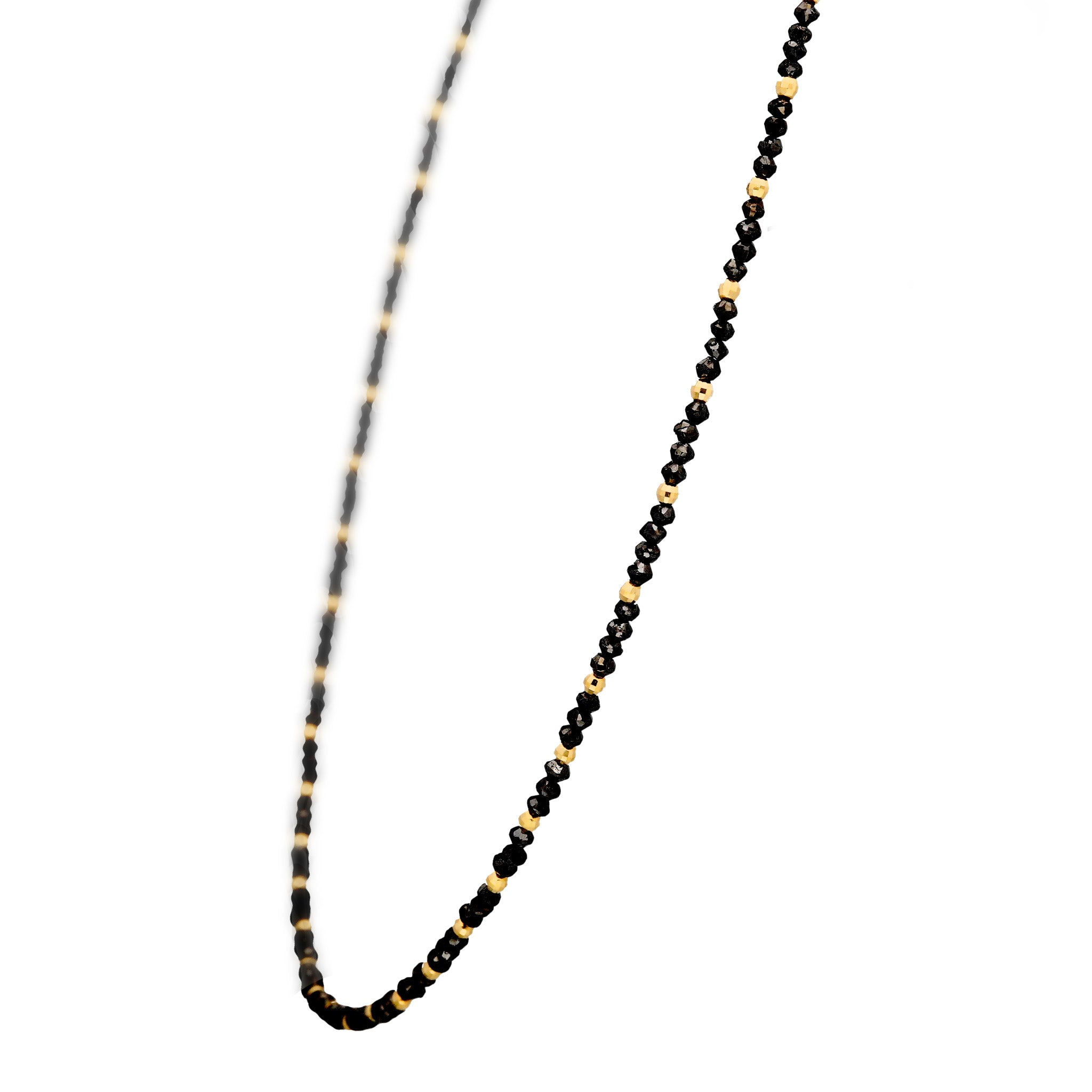 ブラックダイヤモンド K18ネックレス(計8.00カラット/4月誕生石)《25C80114》