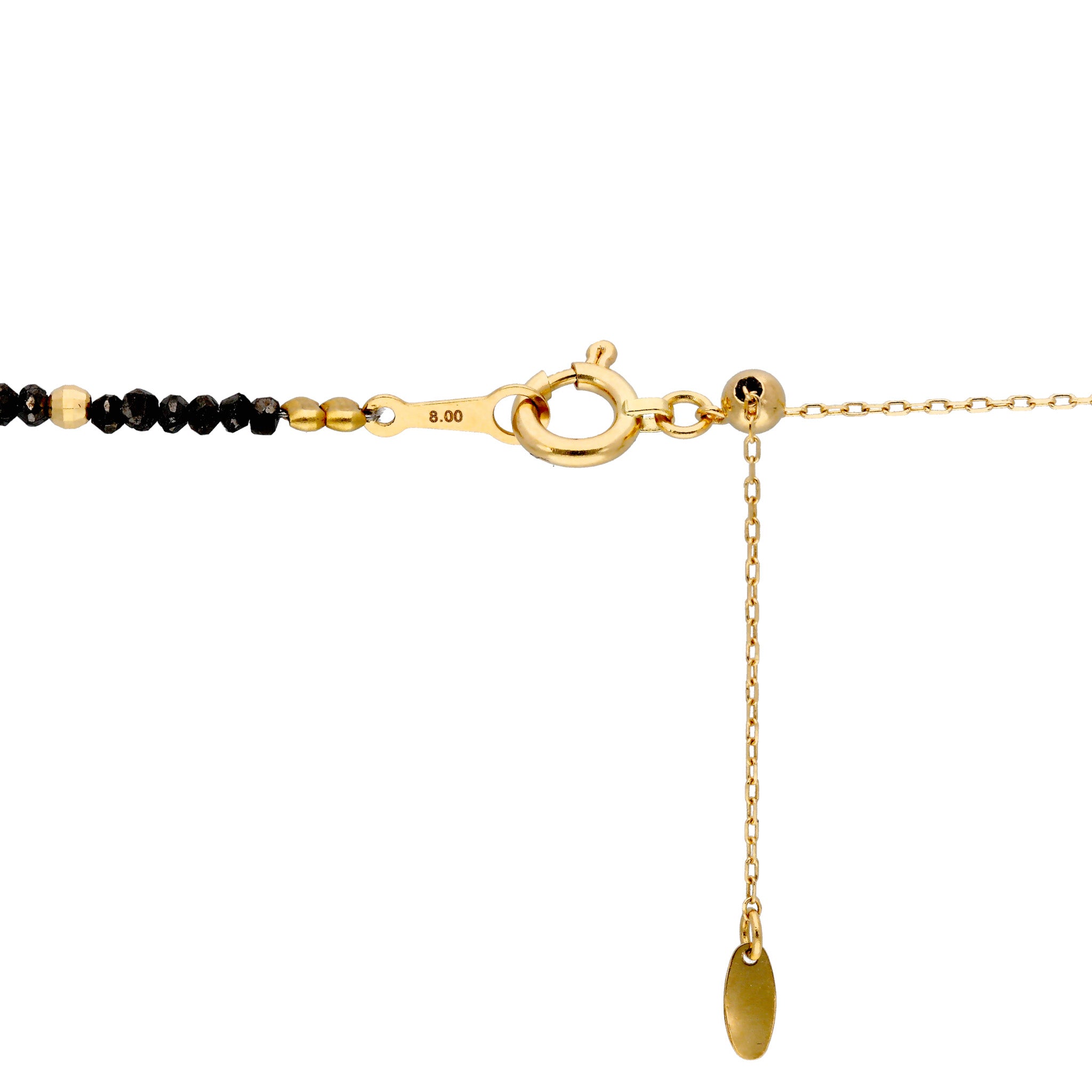 ブラックダイヤモンド K18ネックレス(計8.00カラット/4月誕生石)《25C80114》