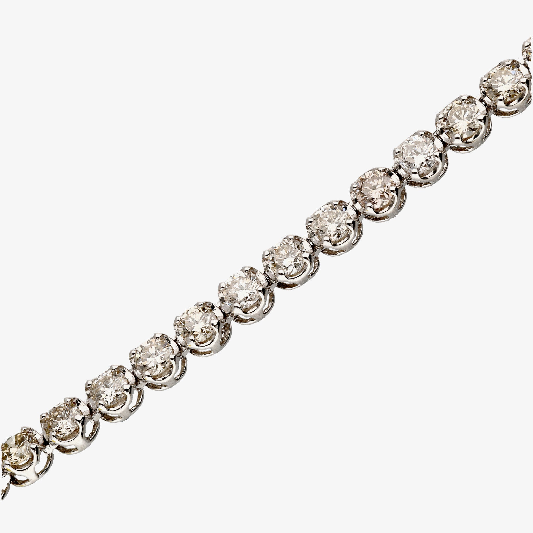 【限定1点】ダイヤモンド プラチナネックレス(計10.0カラット/テニス/鑑別書付/4月誕生石)《25C80125》