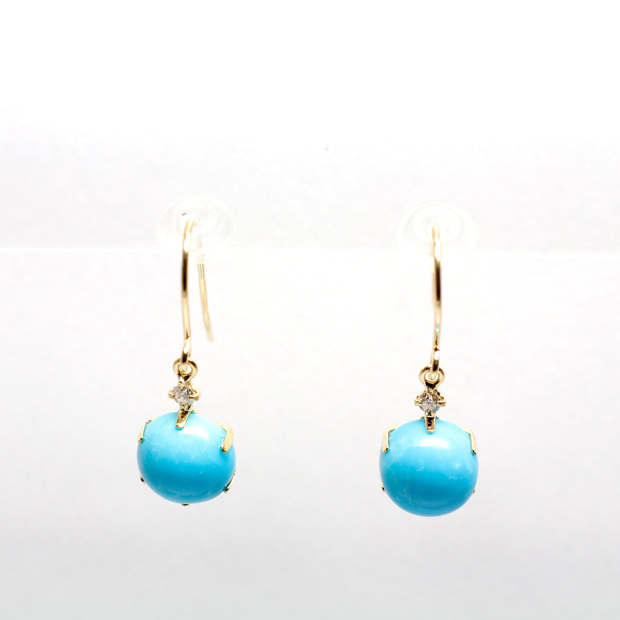 トルコ石/ターコイズ K18ピアス(12月誕生石)《25H00204》