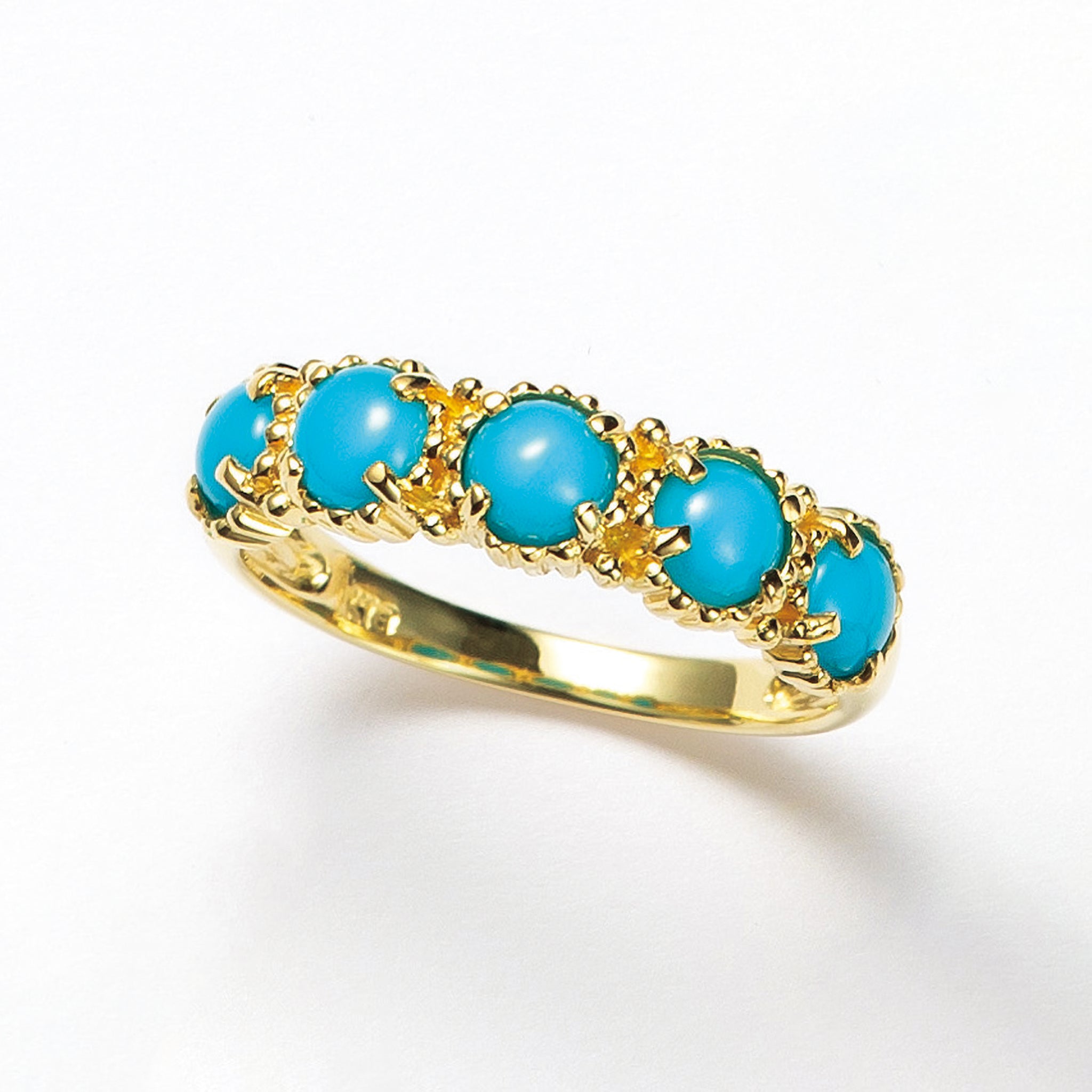 トルコ石/ターコイズ K18リング(12月誕生石)《25H00205》