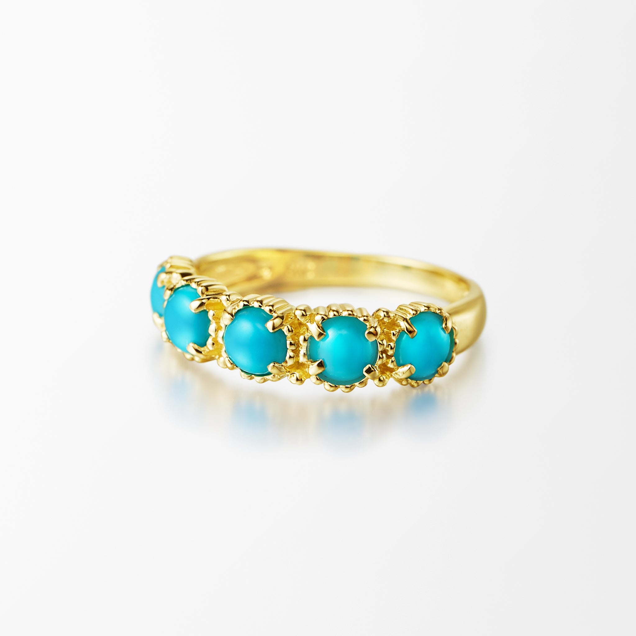 トルコ石/ターコイズ K18リング(12月誕生石)《25H00205》