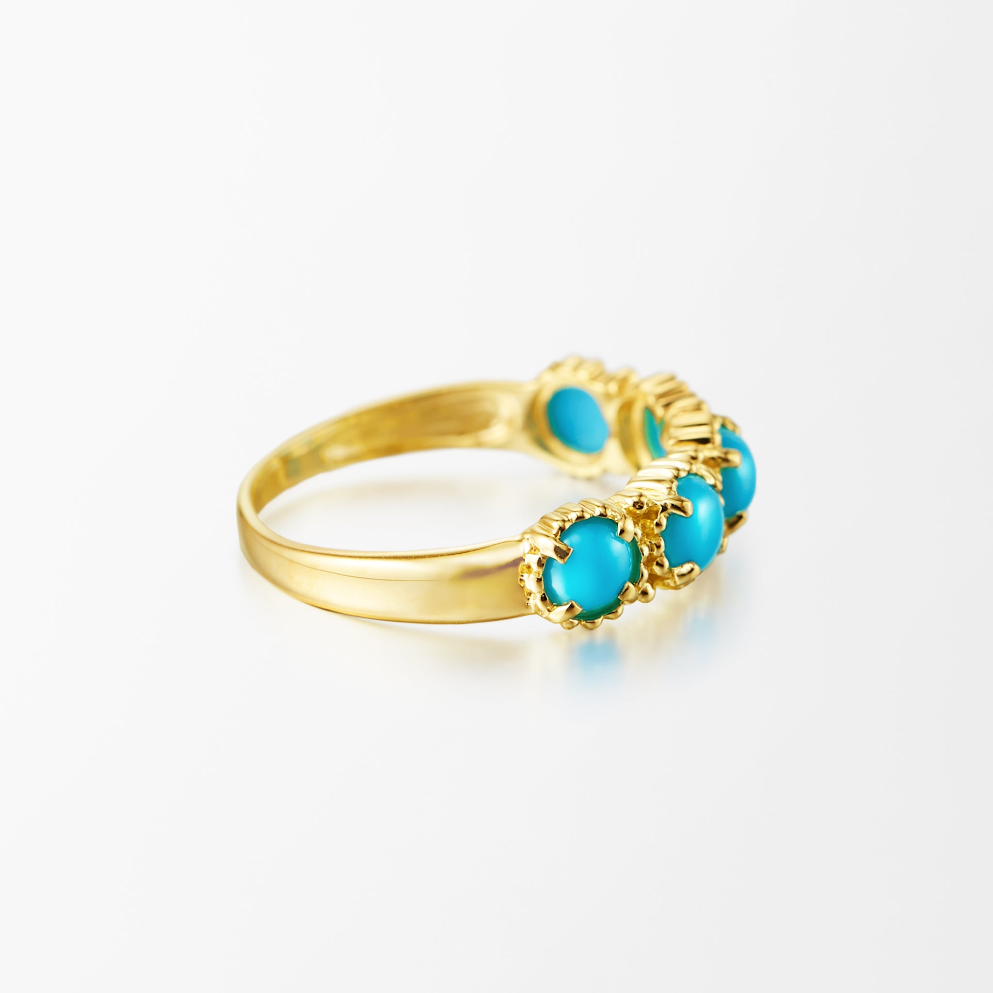 トルコ石/ターコイズ K18リング(12月誕生石)《25H00205》