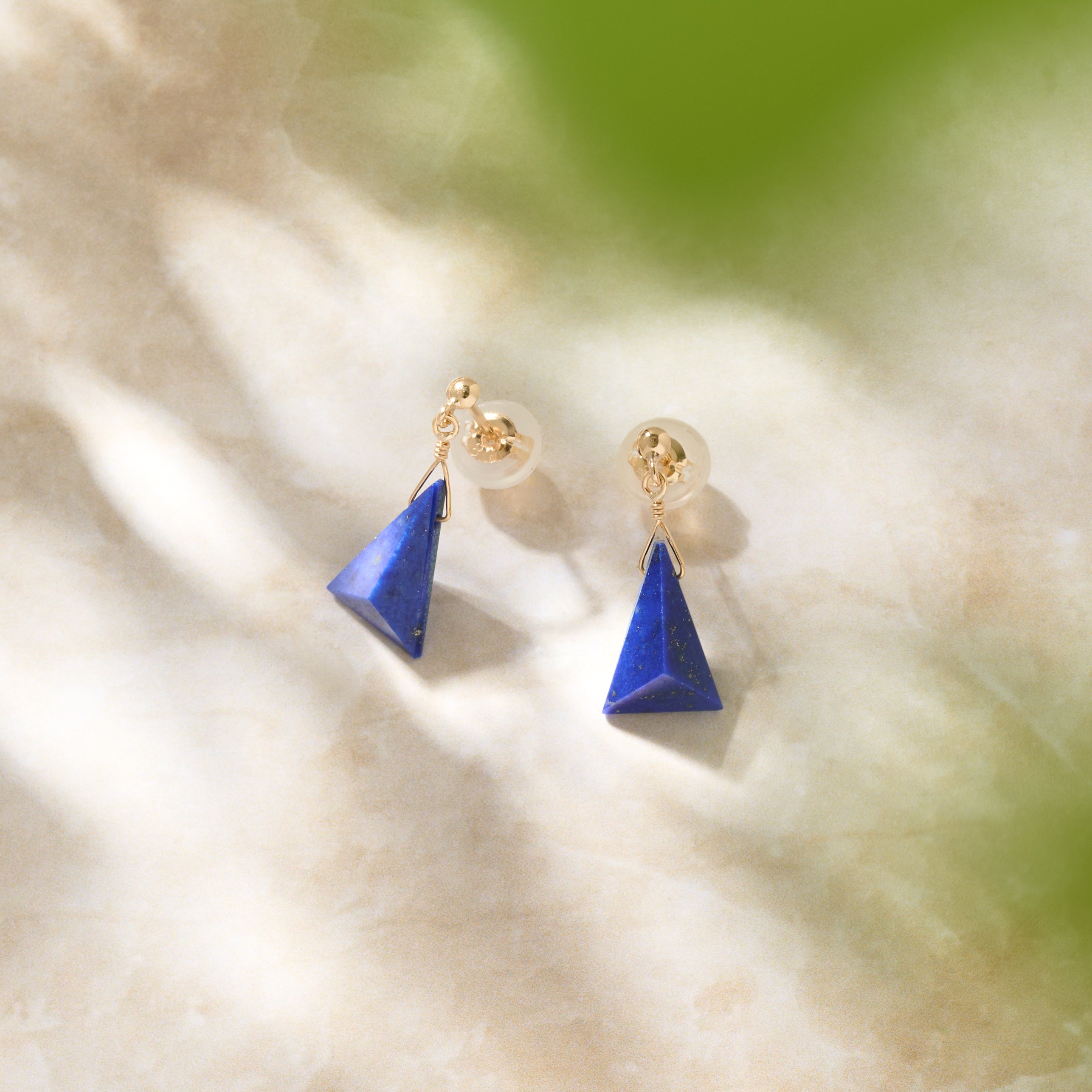 【限定10点】ラピスラズリ K18ピアス(12月誕生石)《25H00306》