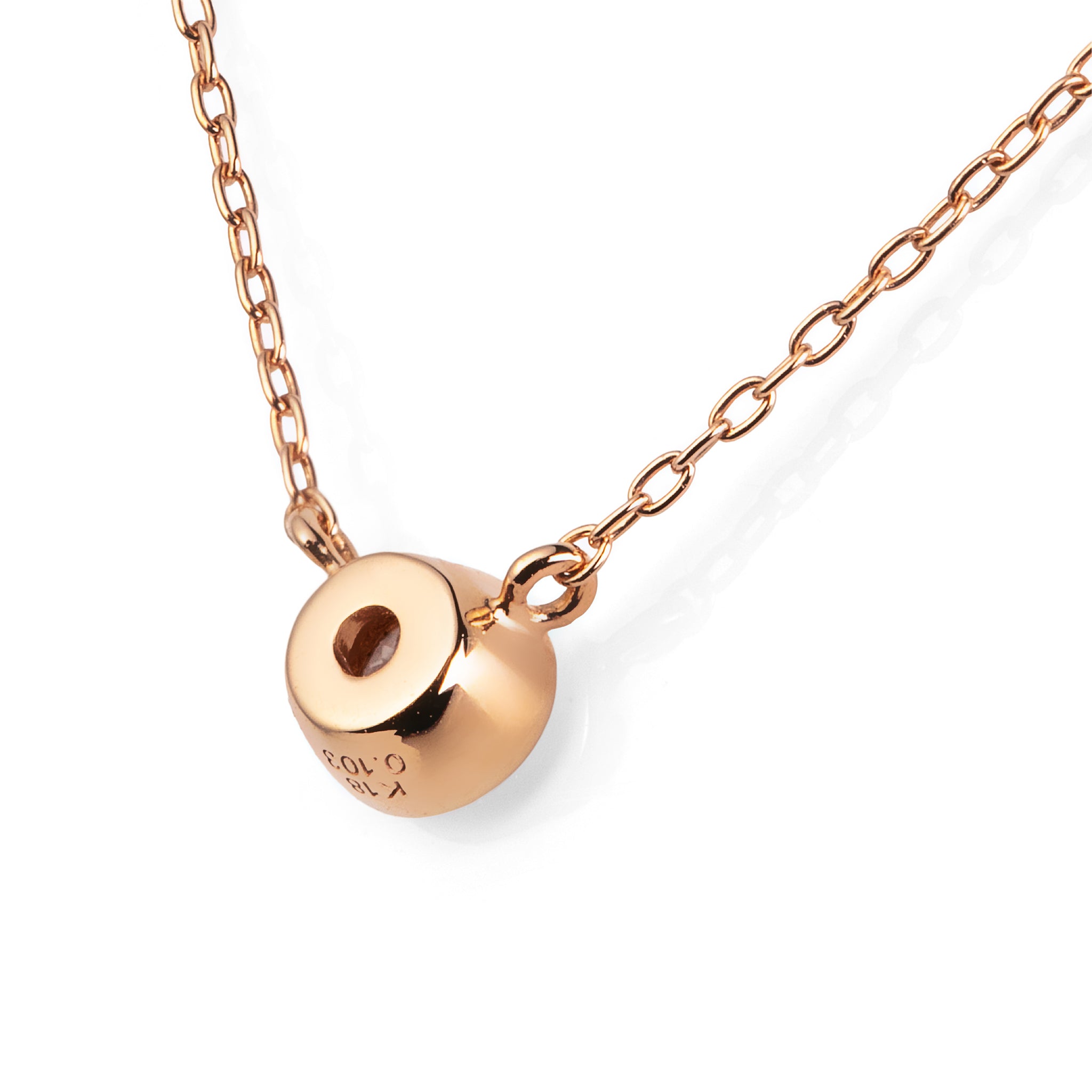 【限定6点】ダイヤモンド K18ネックレス(0.1カラット/Dカラー/SIクラス/EX/H&C/フクリン/4月誕生石/グレーディングレポート付)《25H00404》