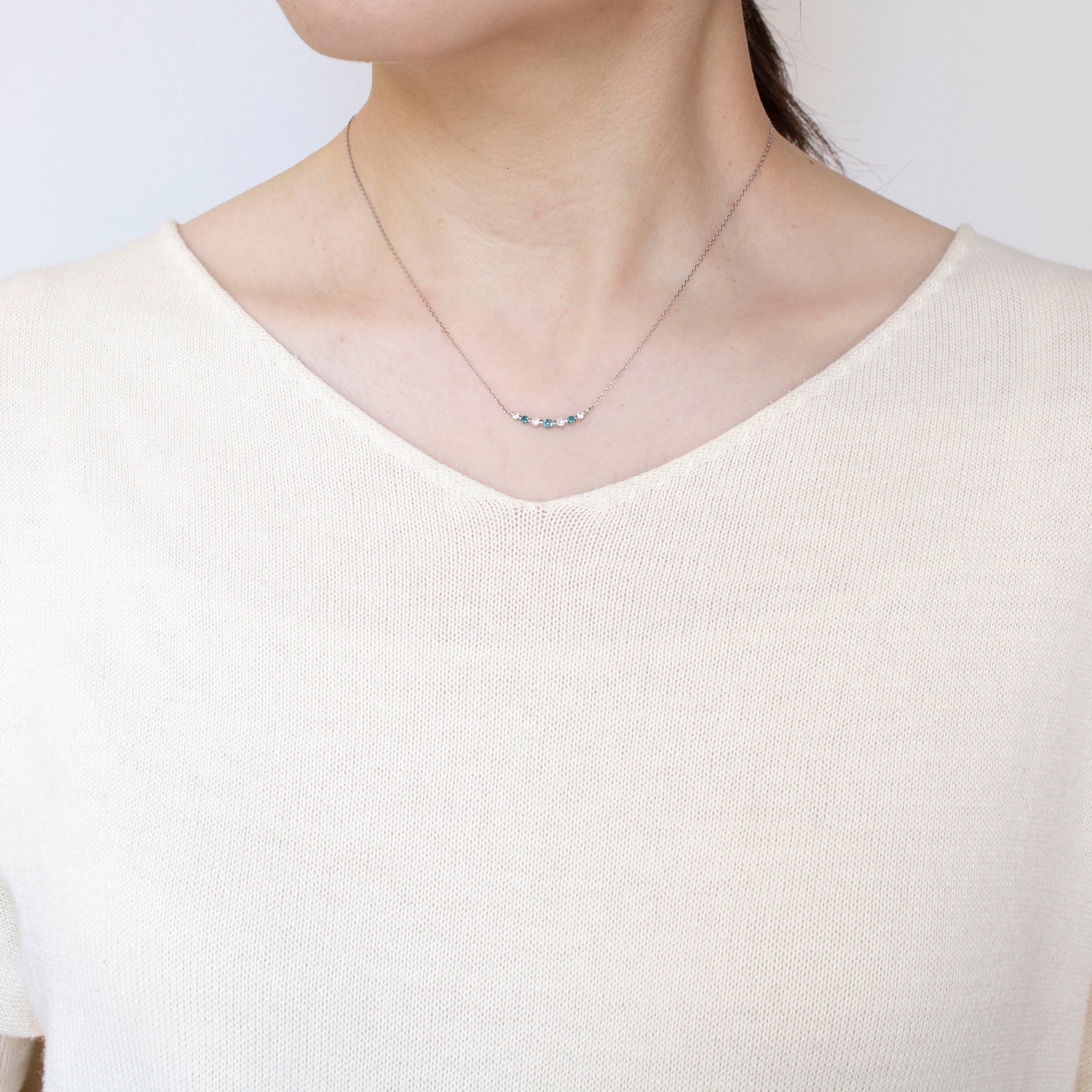 グランディディエライト/ダイヤモンド プラチナネックレス《25H00506》