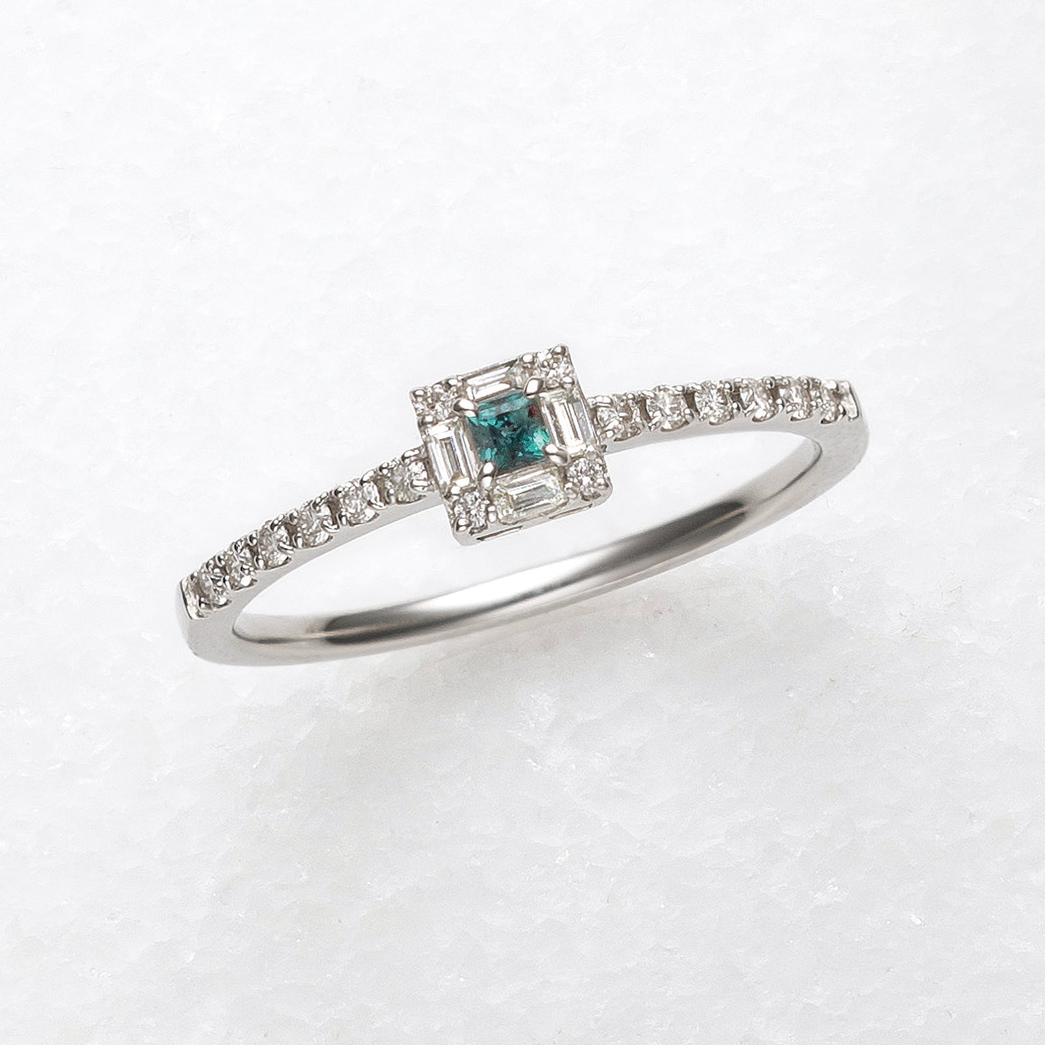 【限定5点】アレキサンドライト/ダイヤモンド プラチナリング(6月誕生石)《25H00508》