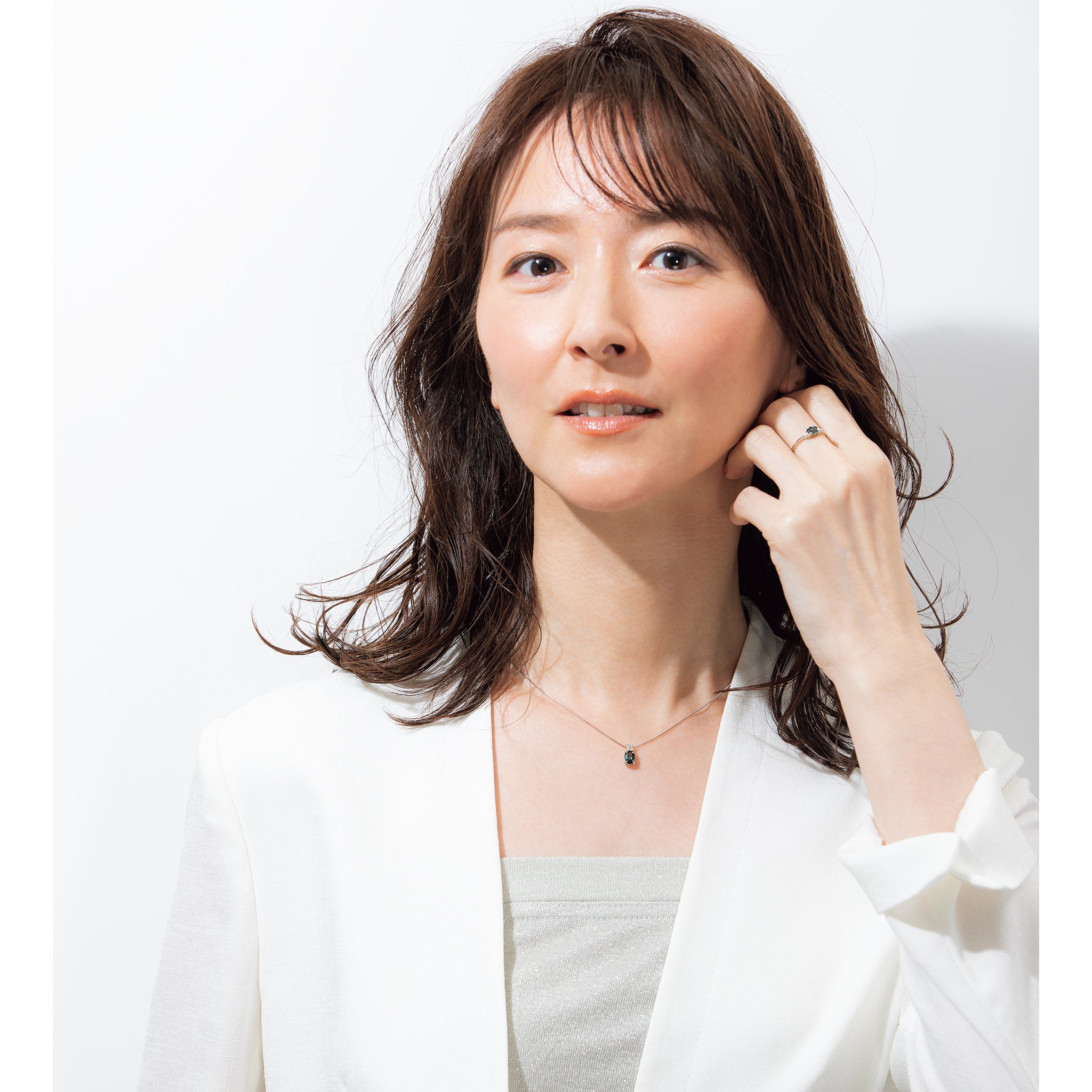 ティールサファイア/ダイヤモンド プラチナネックレス(非加熱/9月誕生石/鑑別書付)《25H00701》