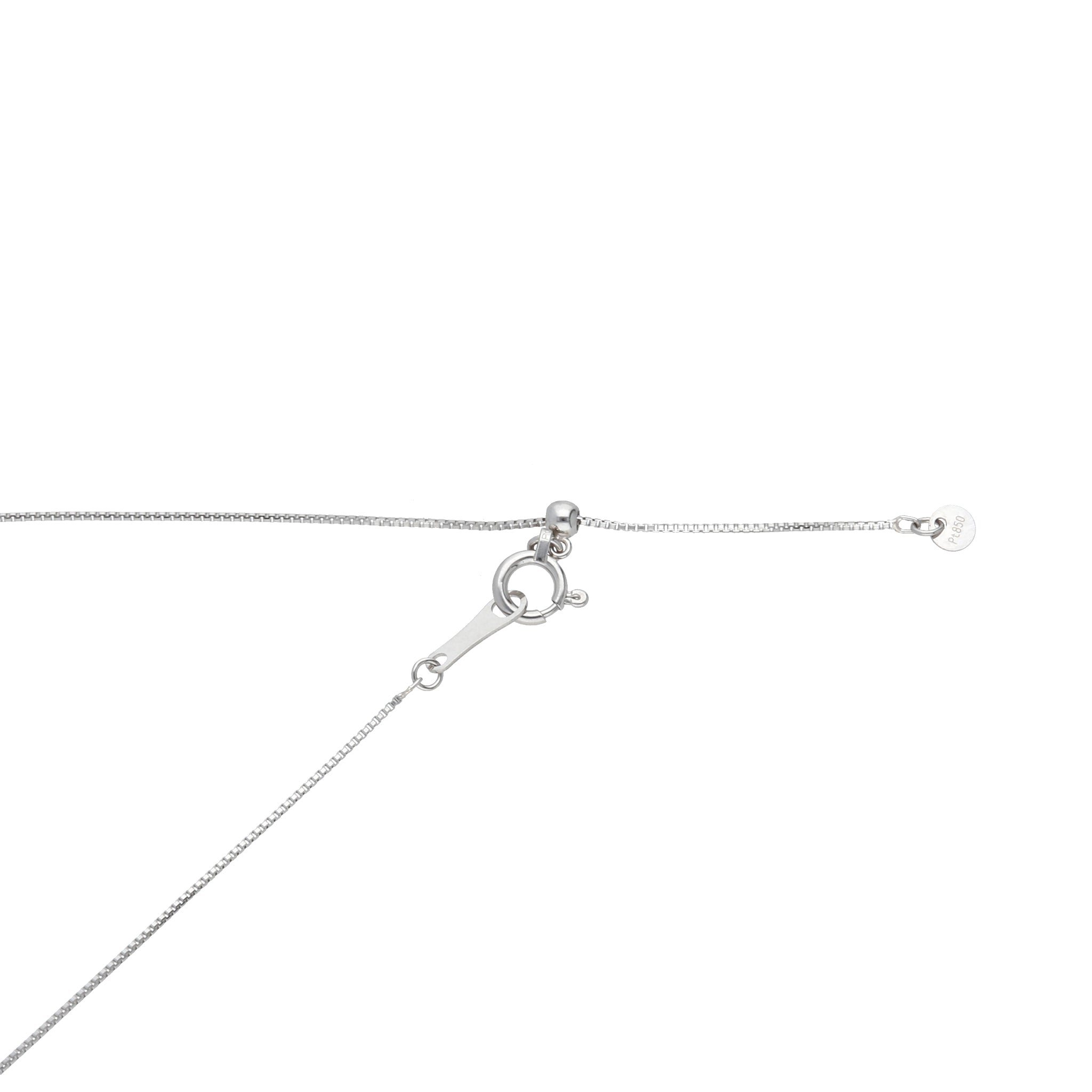 ティールサファイア/ダイヤモンド プラチナネックレス(非加熱/9月誕生石/鑑別書付)《25H00701》