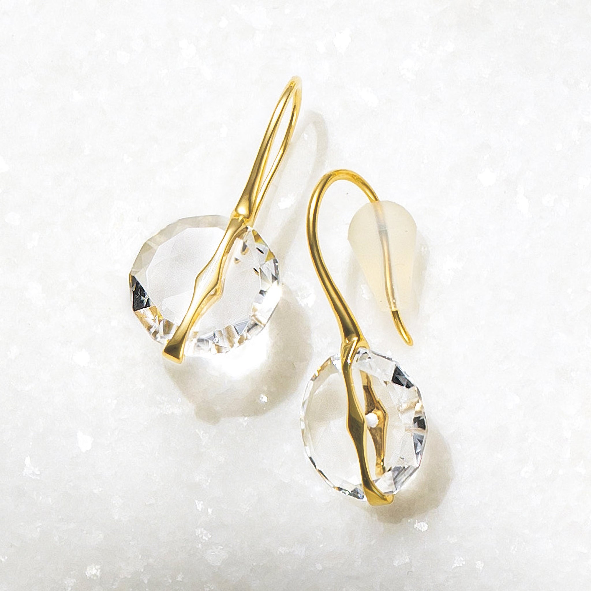 ロッククリスタル K10ピアス《25H00904》