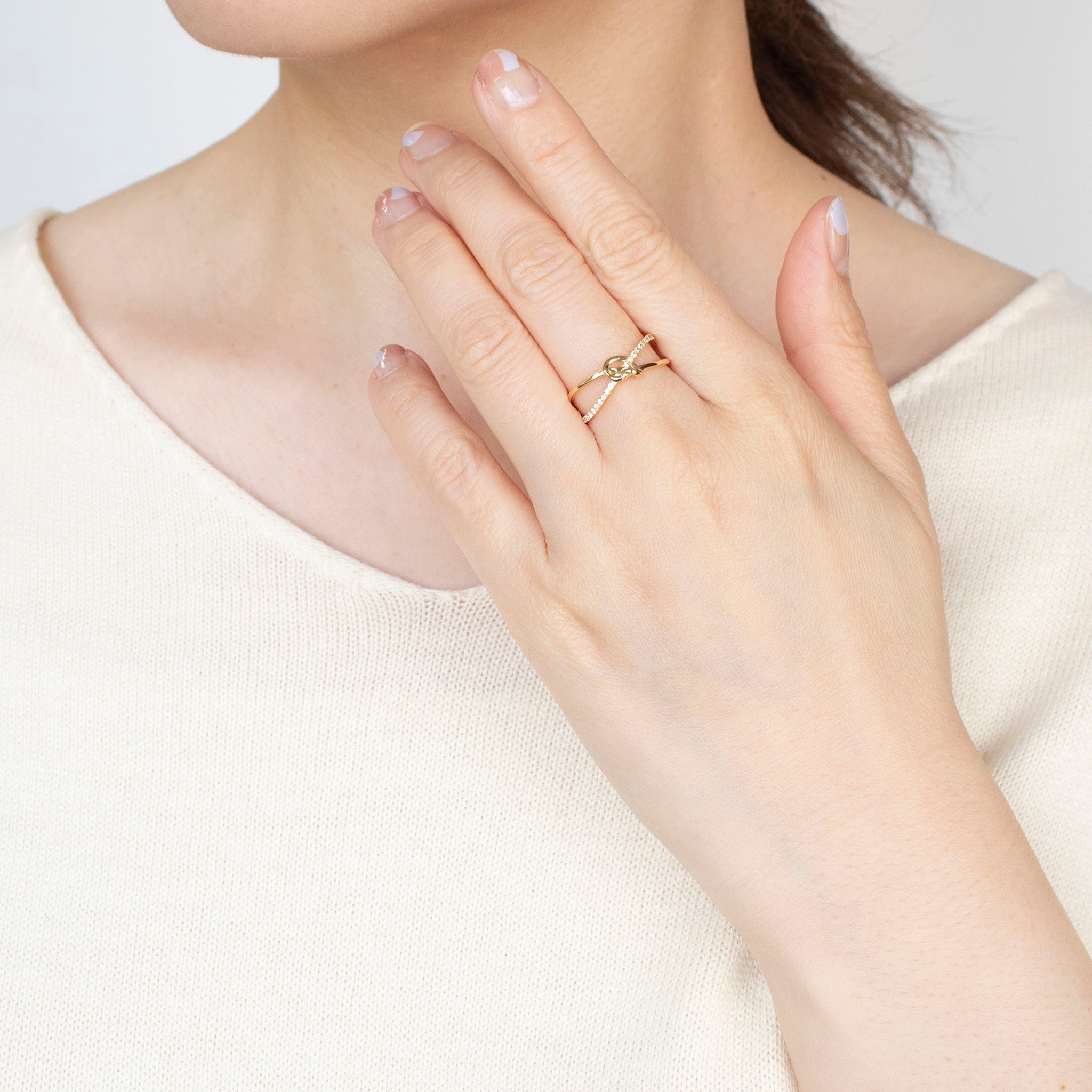 ダイヤモンド K18リング《25H00907》