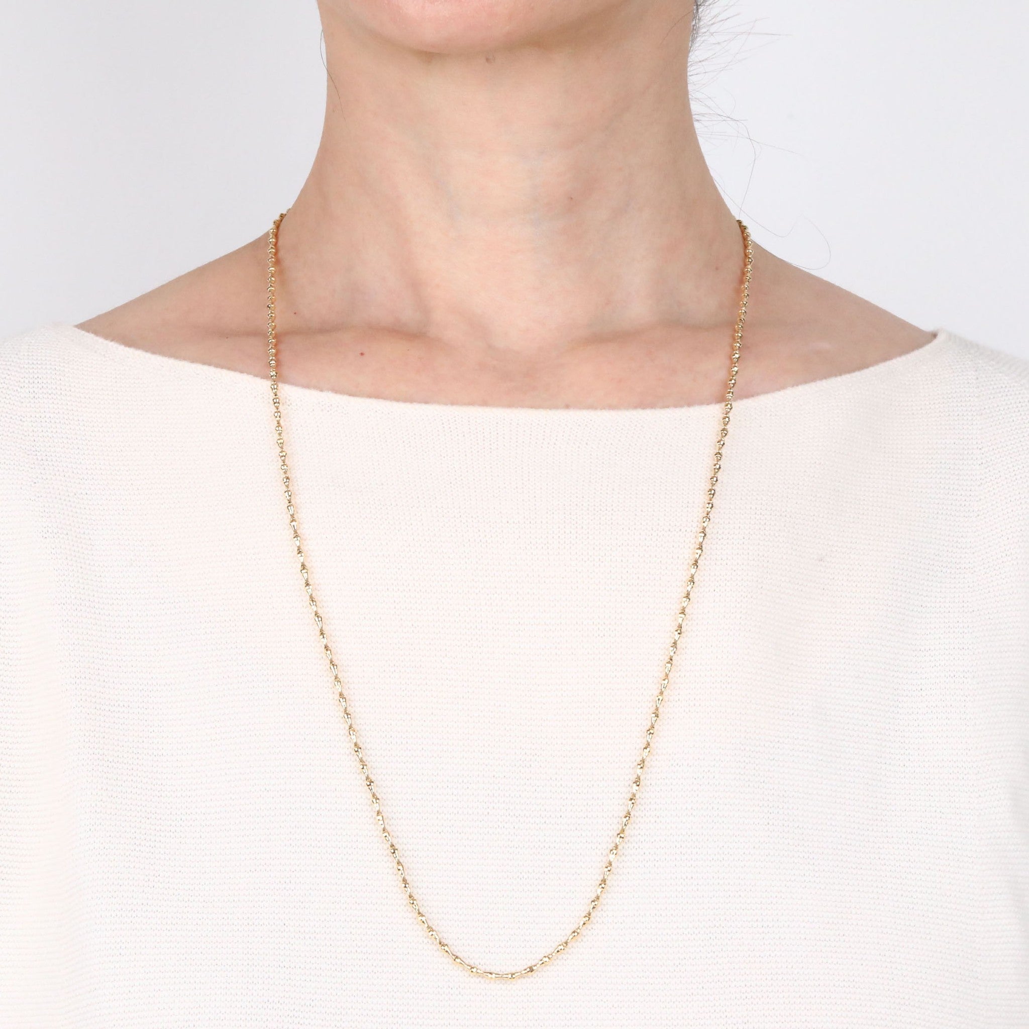 K18ネックレス(ロング/70cm)《25H00910》