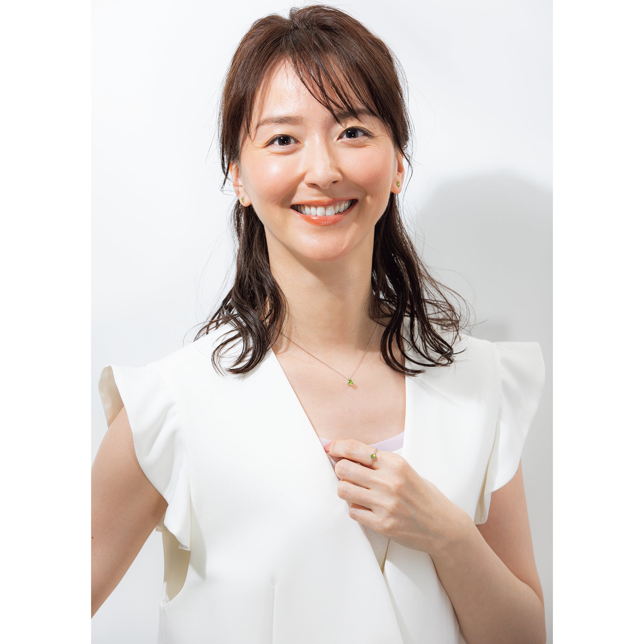 スフェーン プラチナピアス(マーキス/7月誕生石)《25H01206》