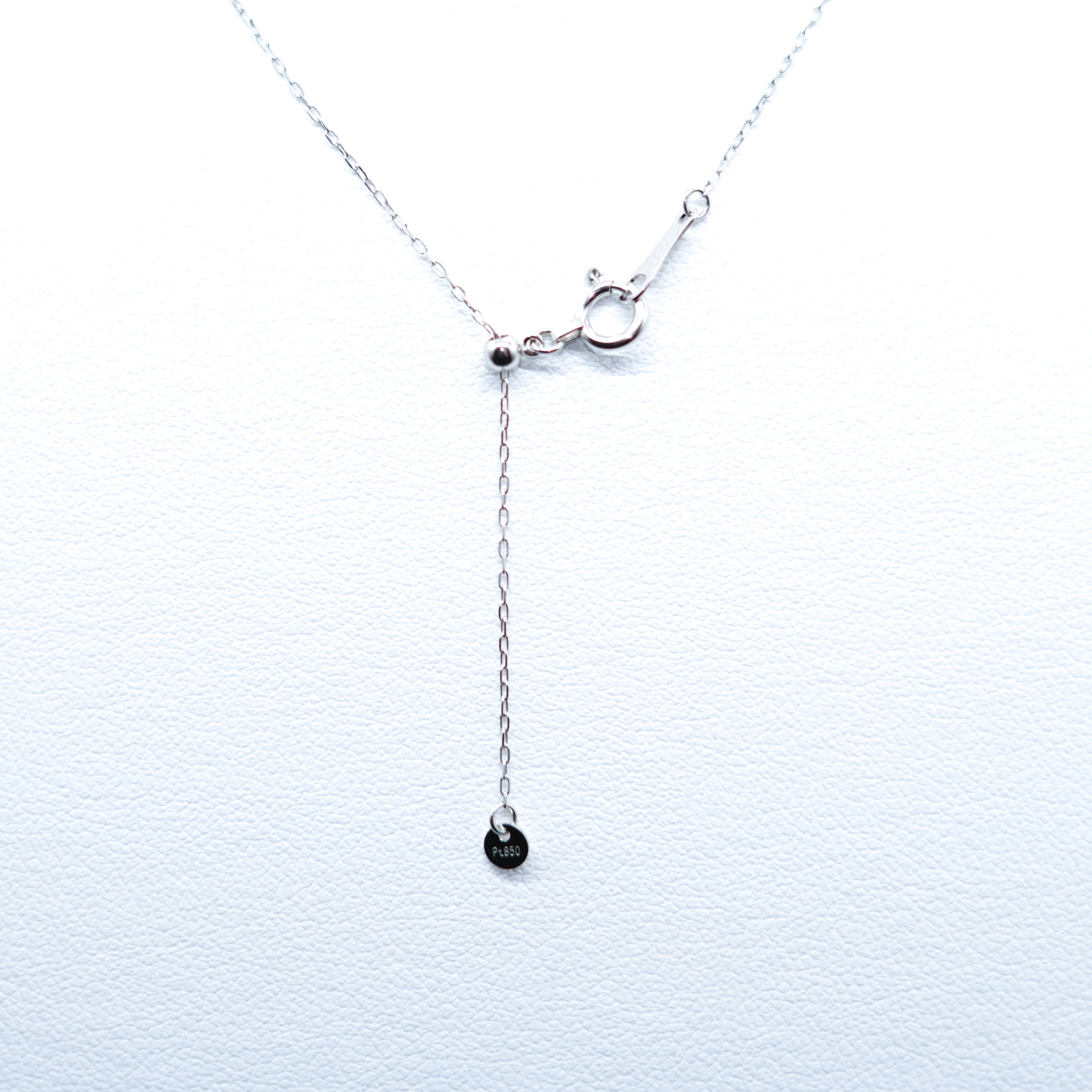 ダイヤモンド プラチナネックレス(4月誕生石)《25H01606》