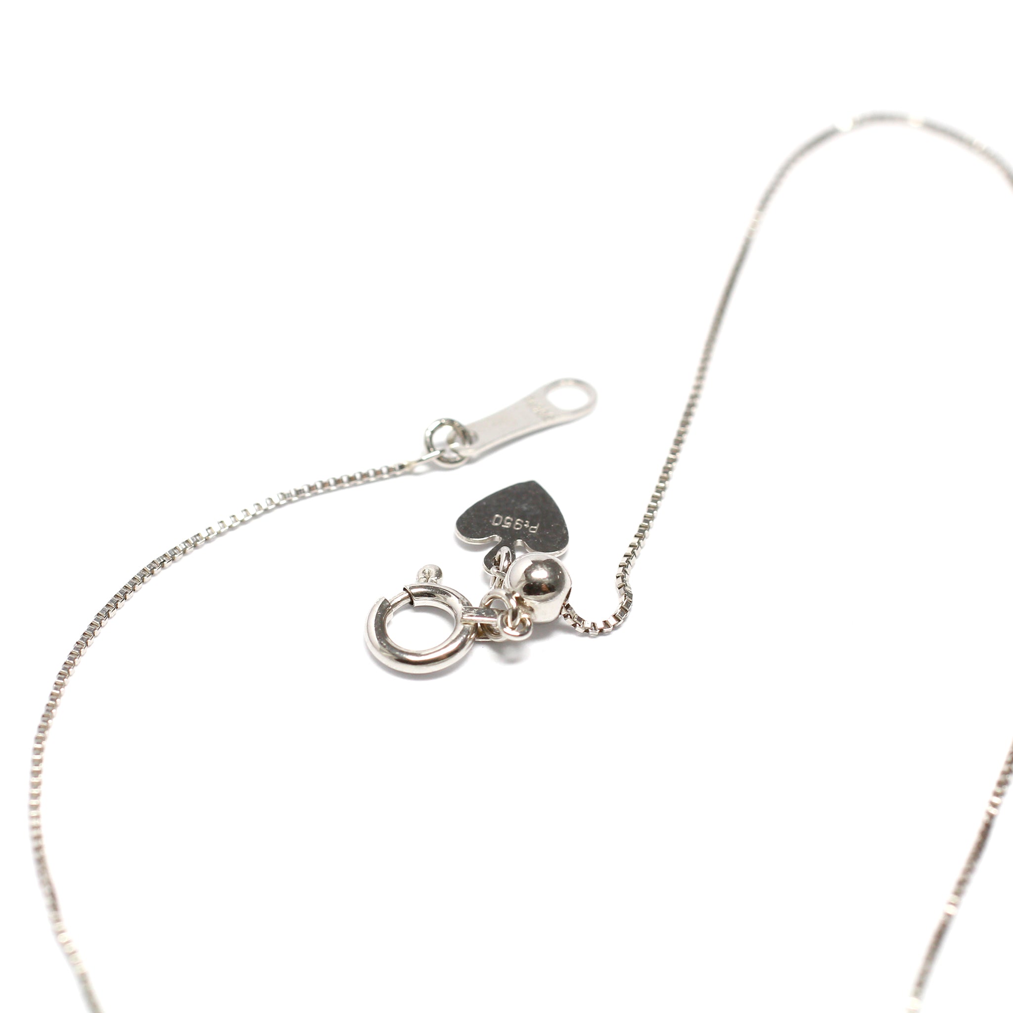 ダイヤモンド プラチナネックレス(4月誕生石/鑑別書付)《25H01702》