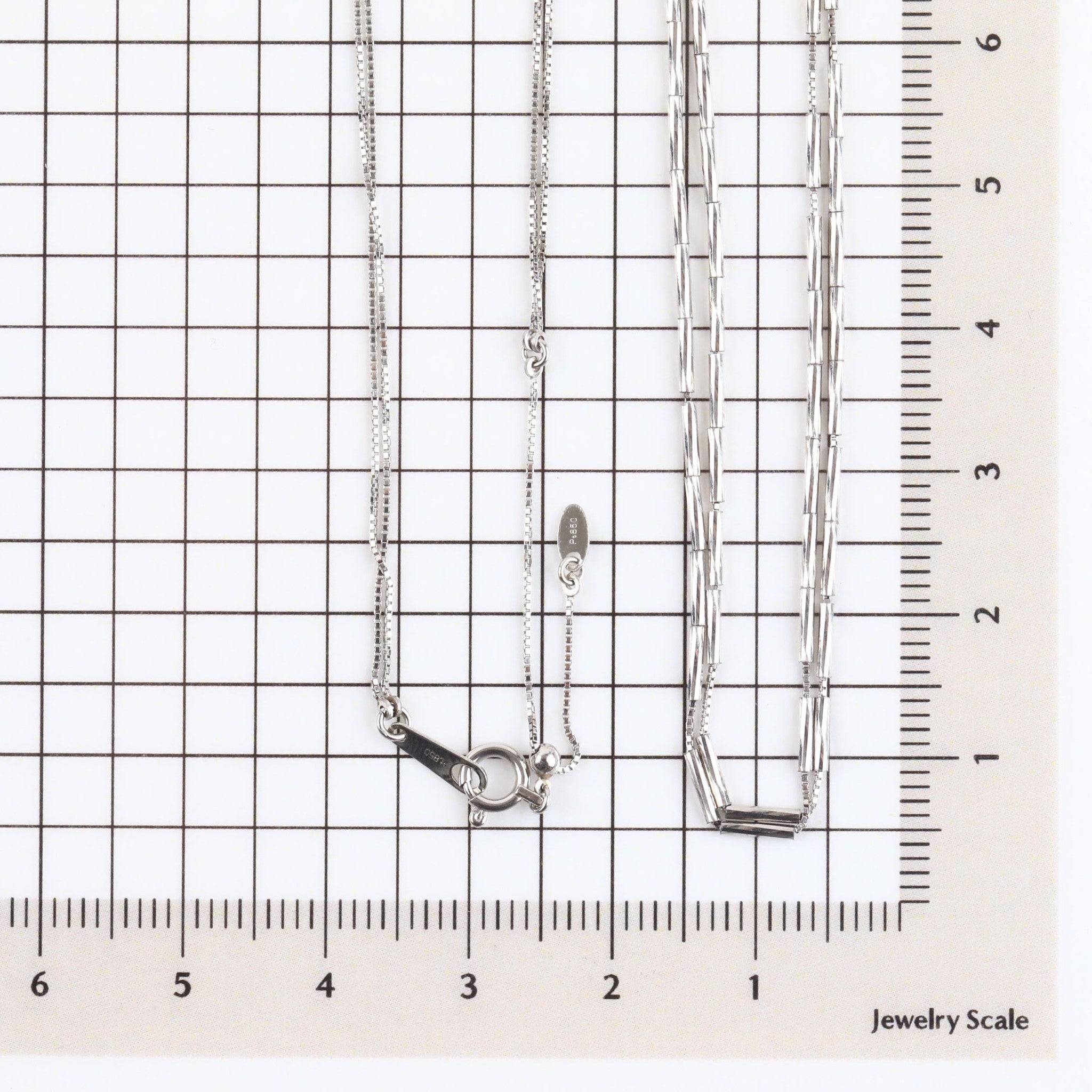 プラチナネックレス(2連)《25H01707》