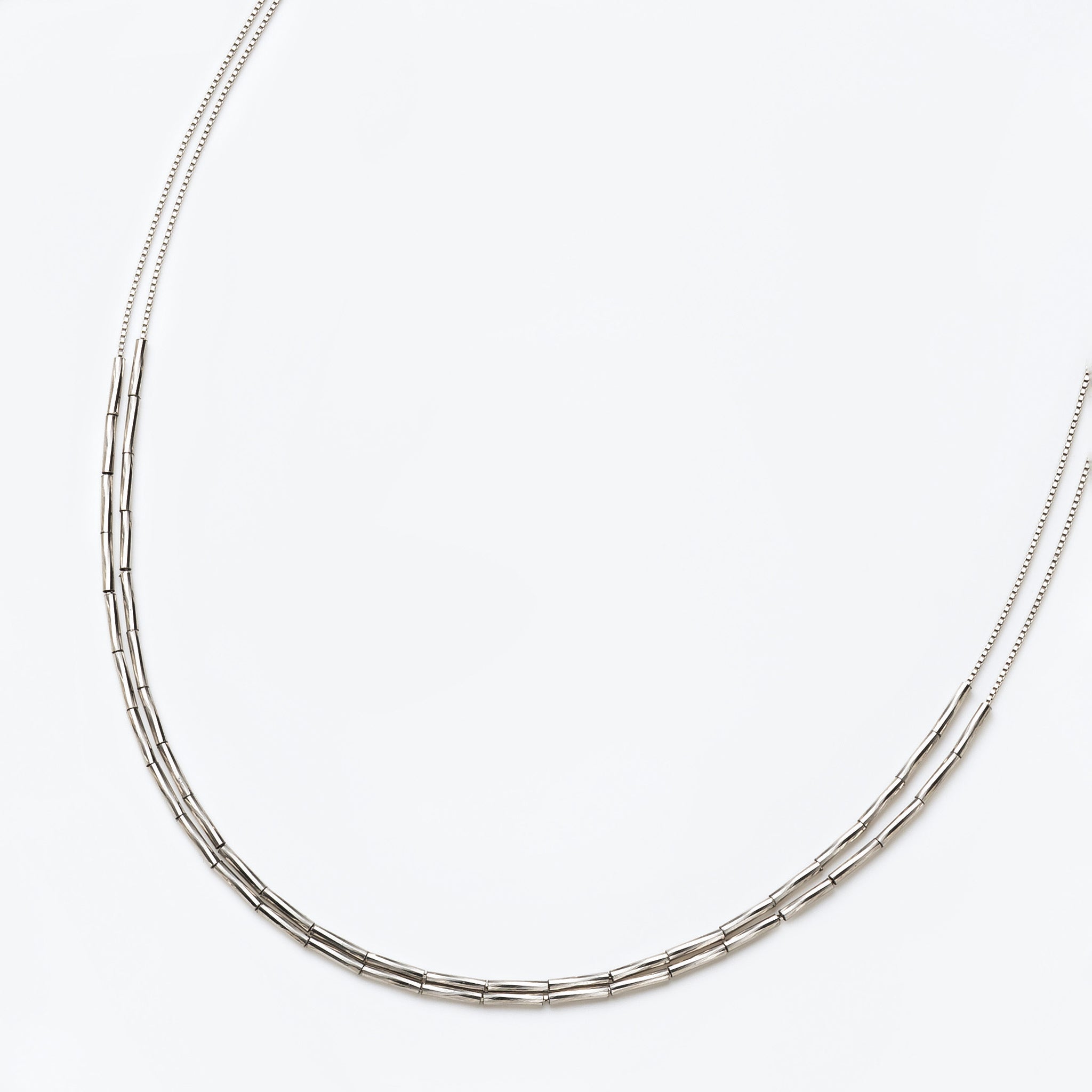 プラチナネックレス(2連)《25H01707》