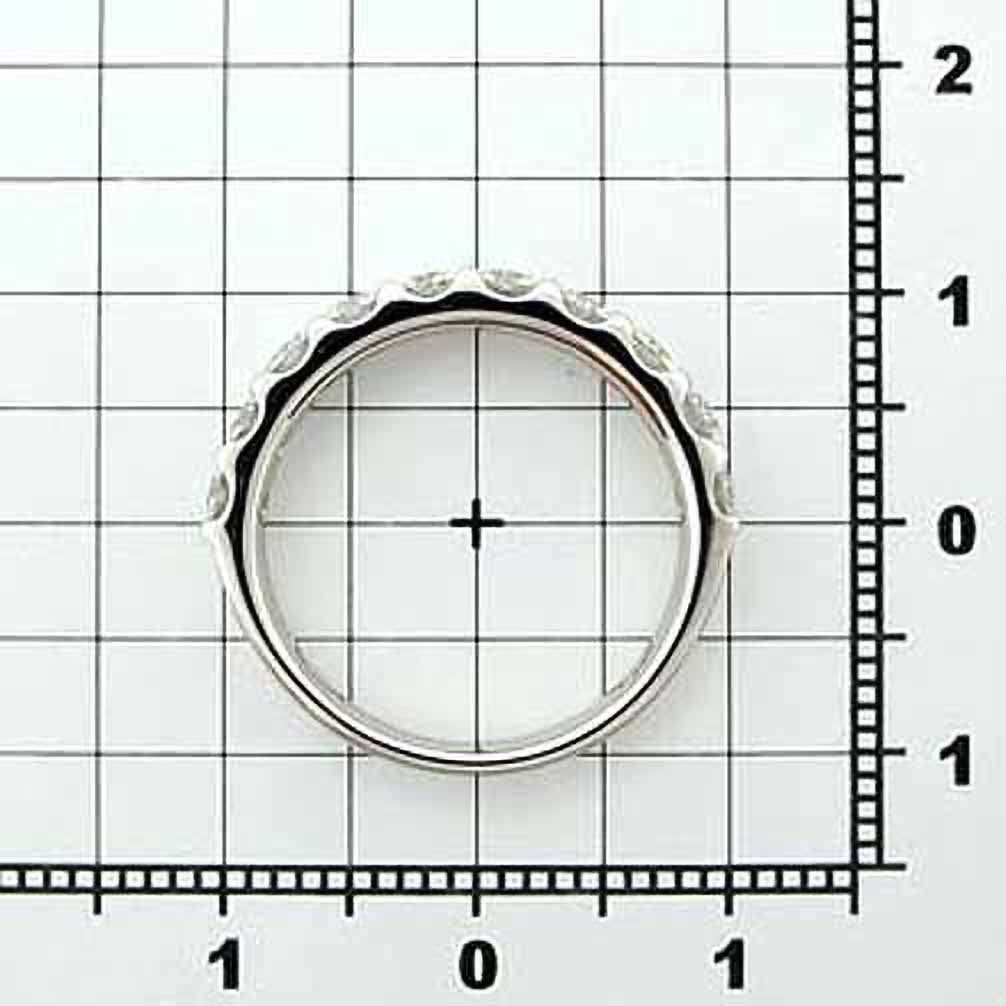 ダイヤモンド プラチナリング(計1.0カラット/ハーフエタニティ/4月誕生石/鑑別書付)《25H01801》