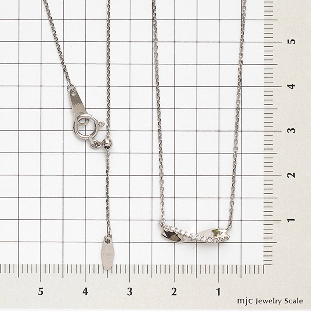 ダイヤモンド プラチナネックレス(4月誕生石)《25H01808》