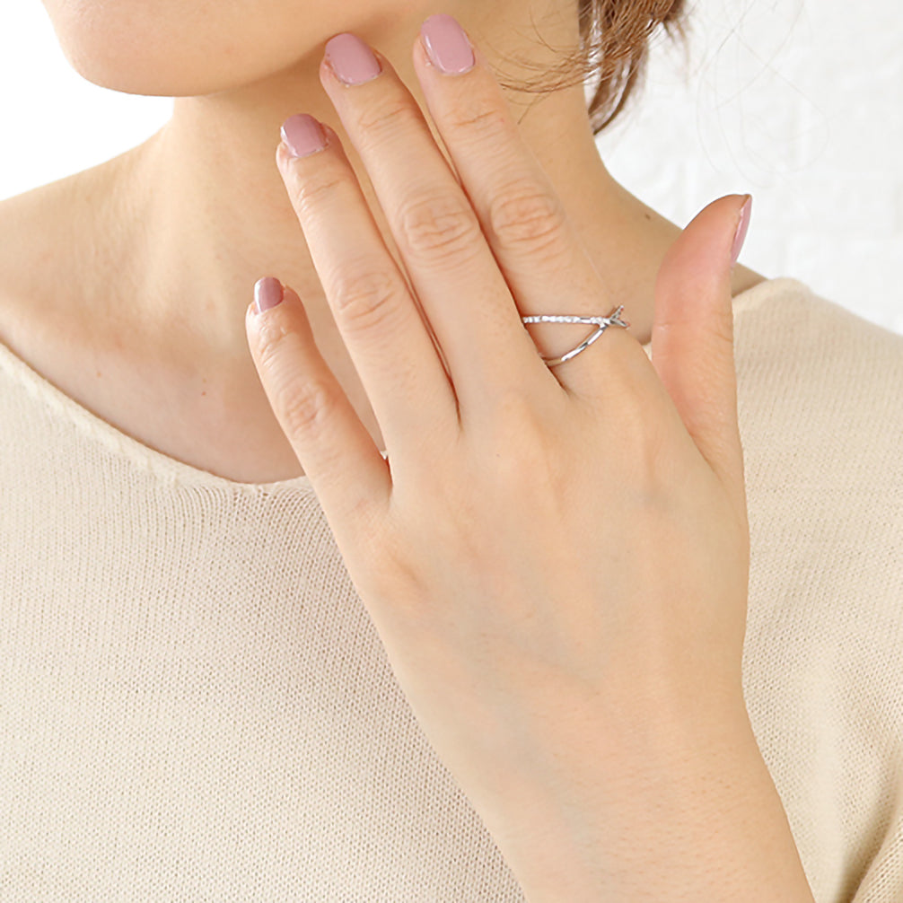 ダイヤモンド プラチナリング(4月誕生石)《25H01901》