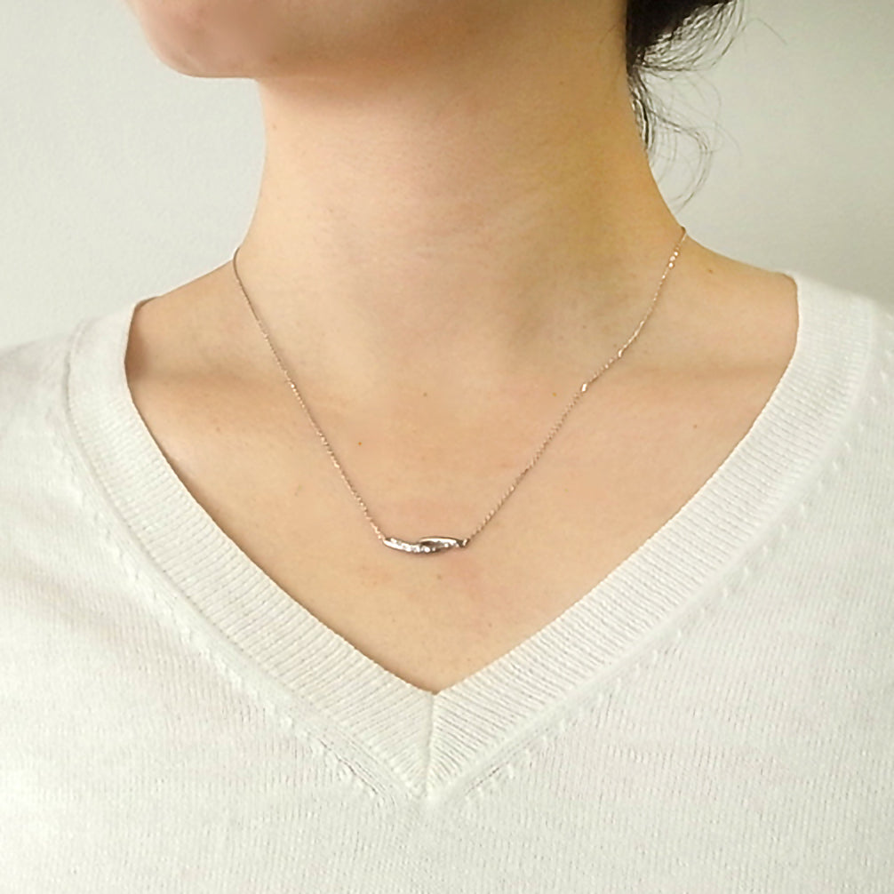 ダイヤモンド プラチナネックレス(4月誕生石)《25H01904》