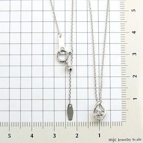 ダイヤモンド プラチナネックレス(4月誕生石)《25H01909》