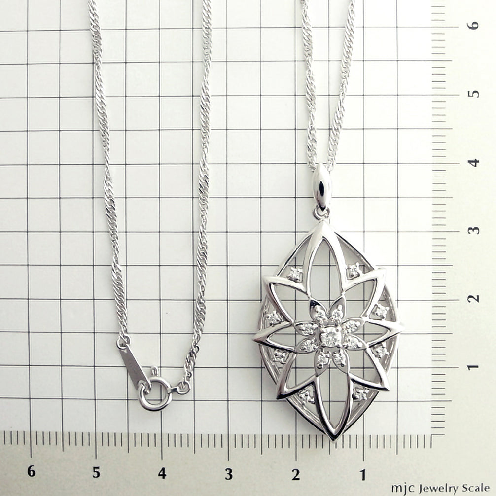 ダイヤモンド プラチナネックレス(ロング/60cm/4月誕生石/鑑別書付)《25H01910》