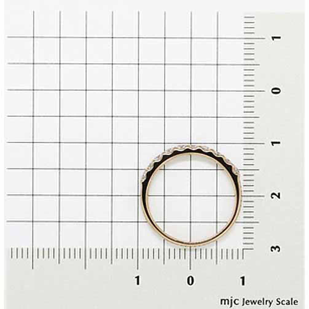 ダイヤモンド K18リング(計0.3カラット/ハーフエタニティ/4月誕生石《25H02001-PG》