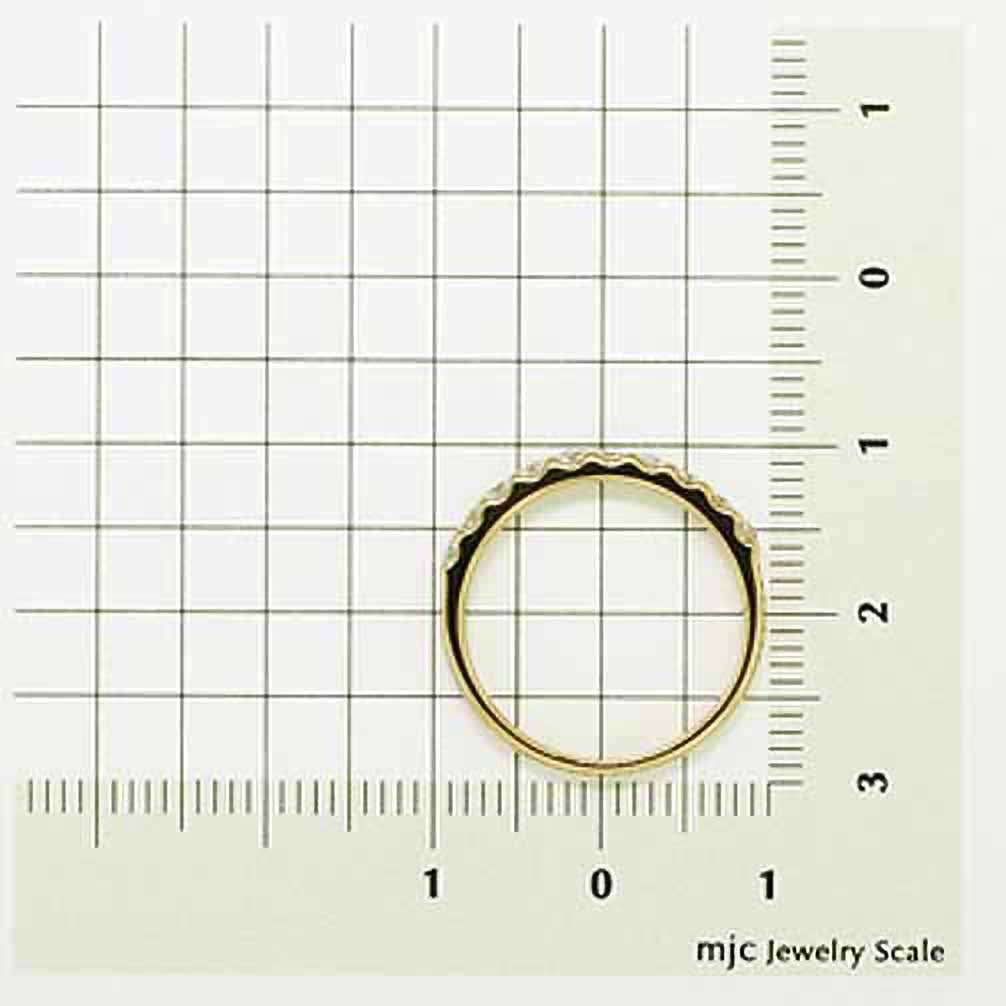 ダイヤモンド K18リング(計0.3カラット/ハーフエタニティ/4月誕生石《25H02001-YG》