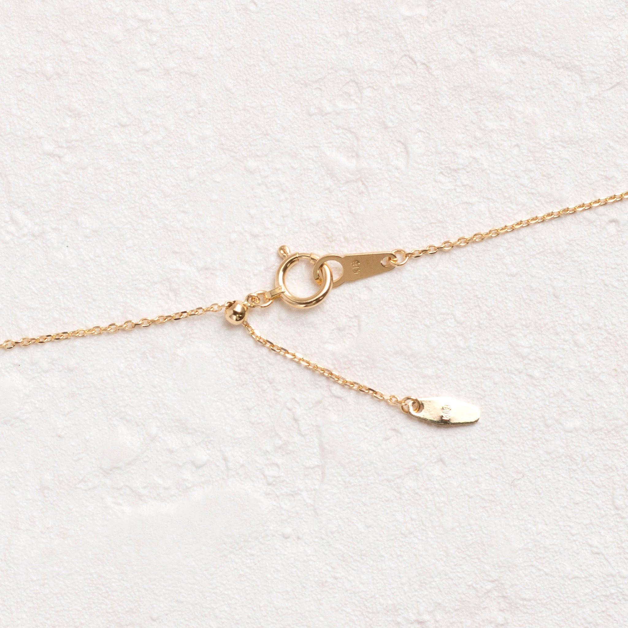 ダイヤモンド K18ネックレス(4月誕生石)《25H02005》