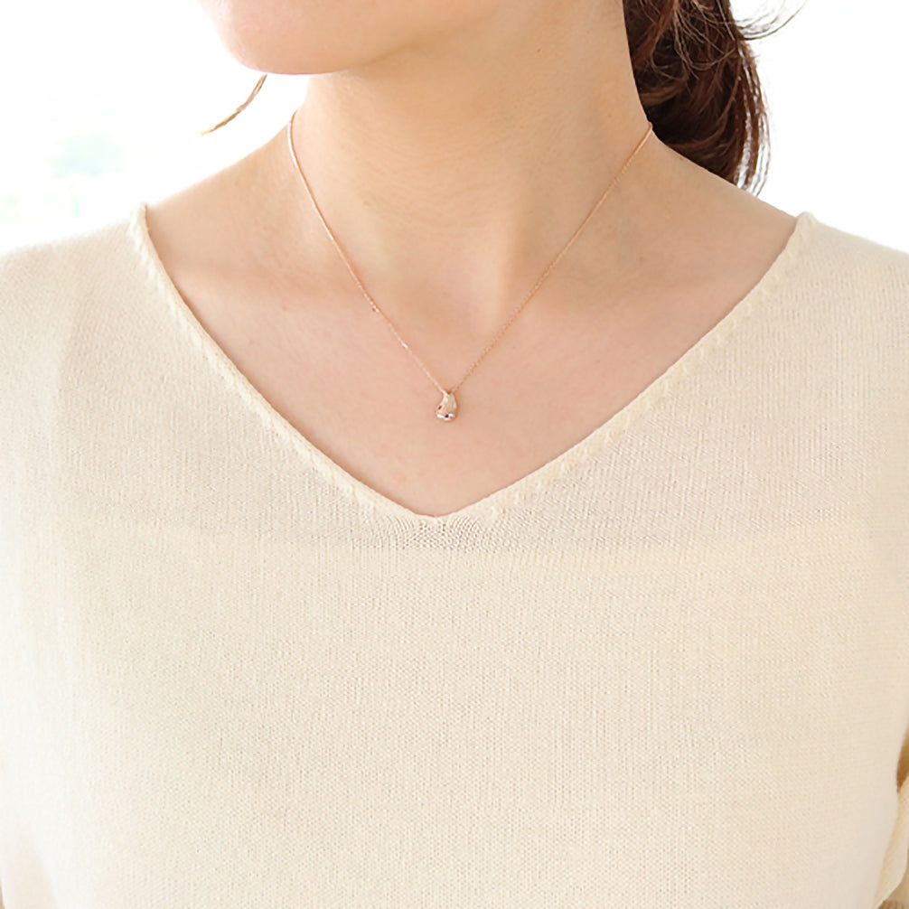 K18ネックレス(雫モチーフ)《25H02010》