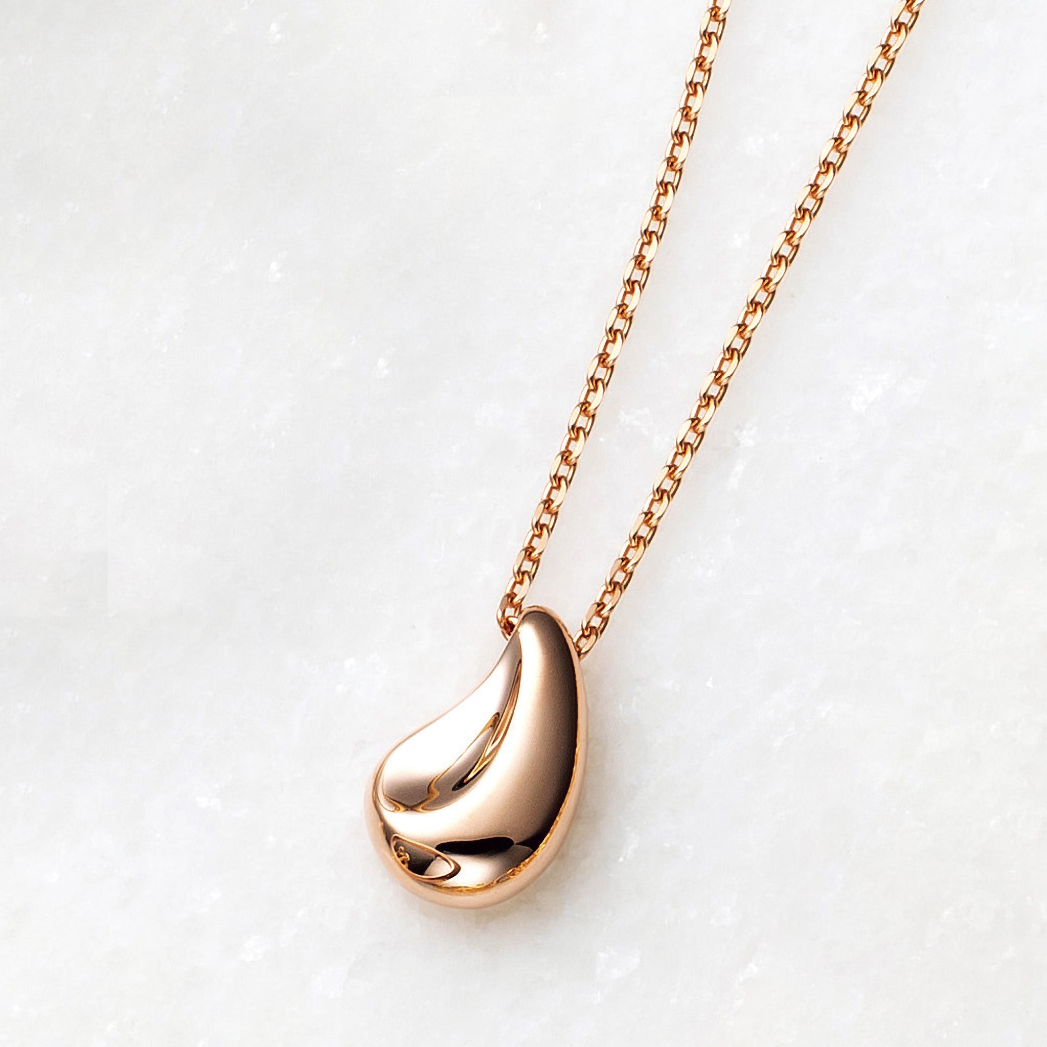 K18ネックレス(雫モチーフ)《25H02010》