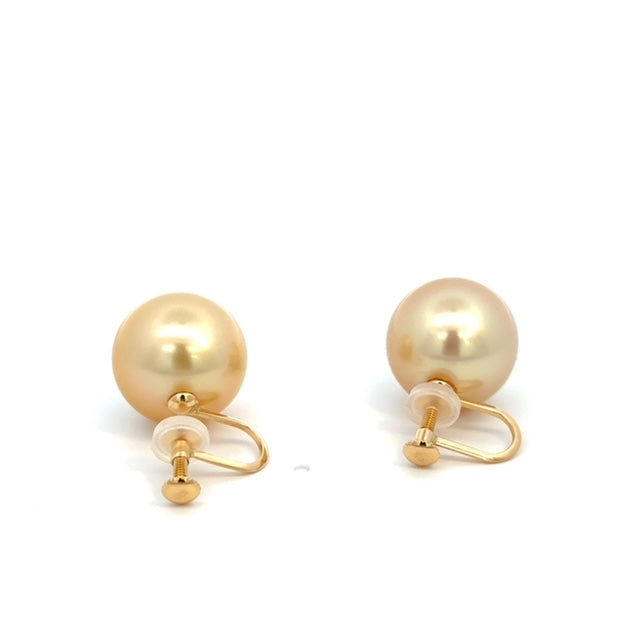 【限定3点】パール K18イヤリング(白蝶真珠/13mm/ゴールド系/6月誕生石/鑑別書付/原産地証明書付)《25H02102》