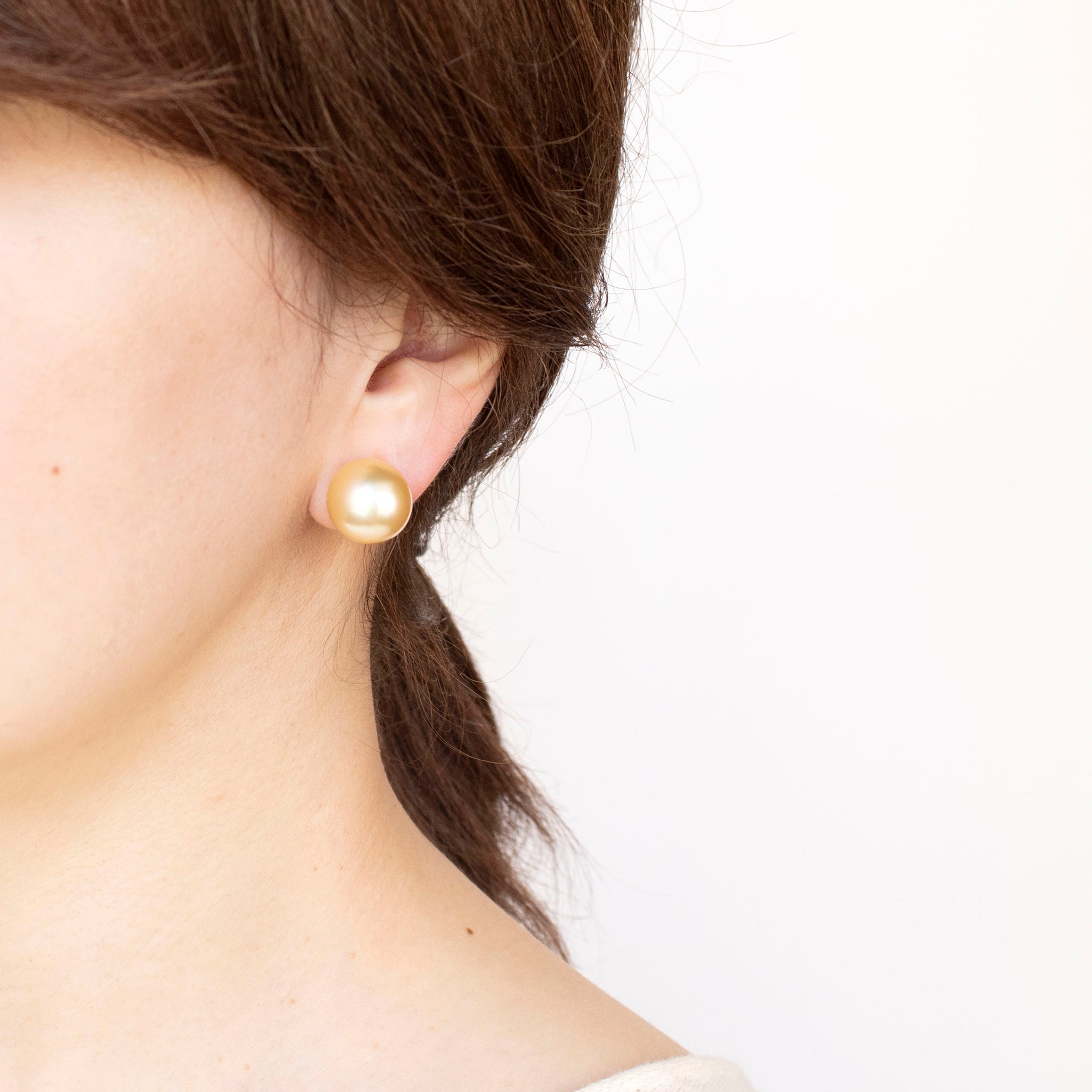 【限定3点】パール K18ピアス(白蝶真珠/13mm/ゴールド系/6月誕生石/鑑別書付/原産地証明書付)《25H02103》