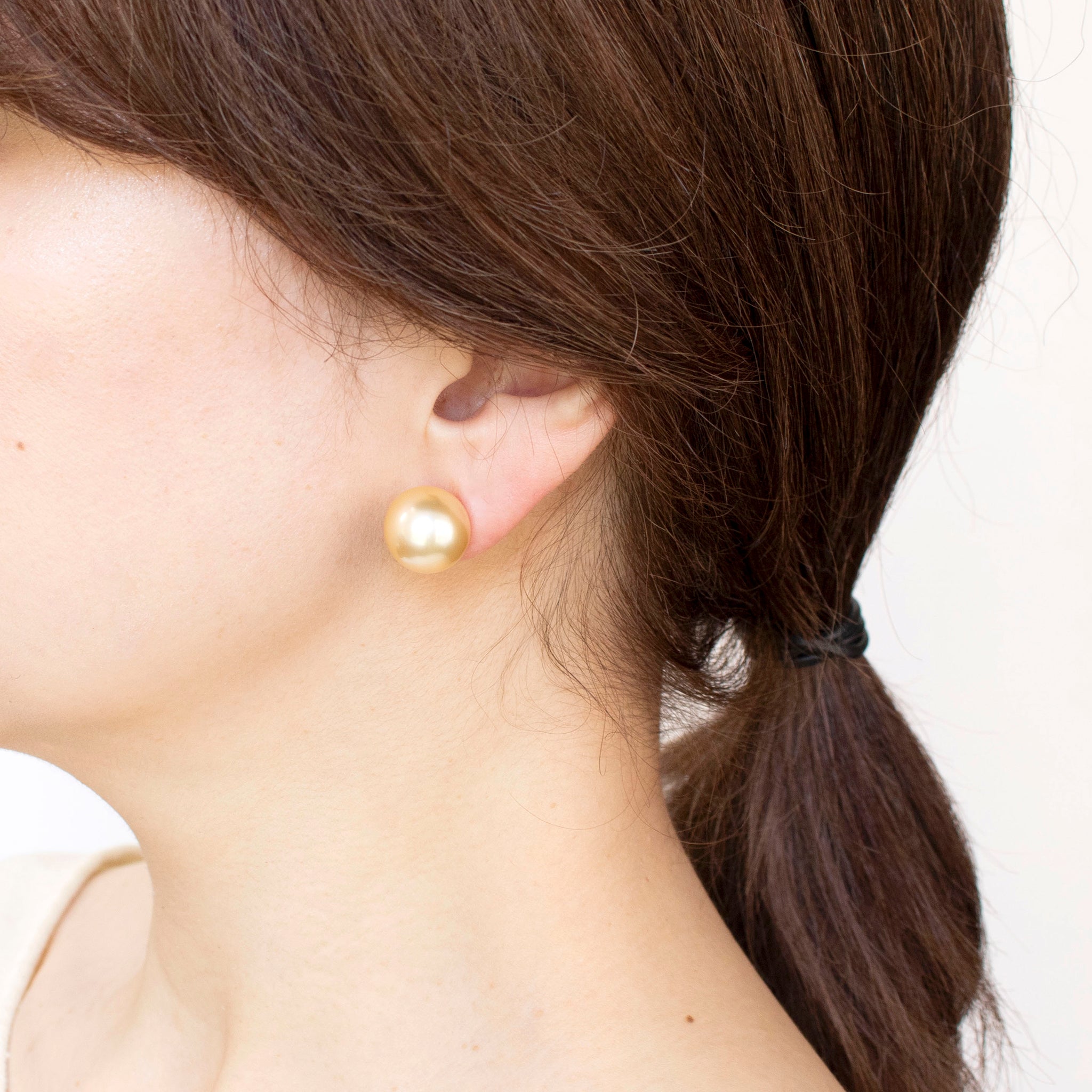 【限定3点】パール K18ピアス(白蝶真珠/13mm/ゴールド系/6月誕生石/鑑別書付/原産地証明書付)《25H02103》