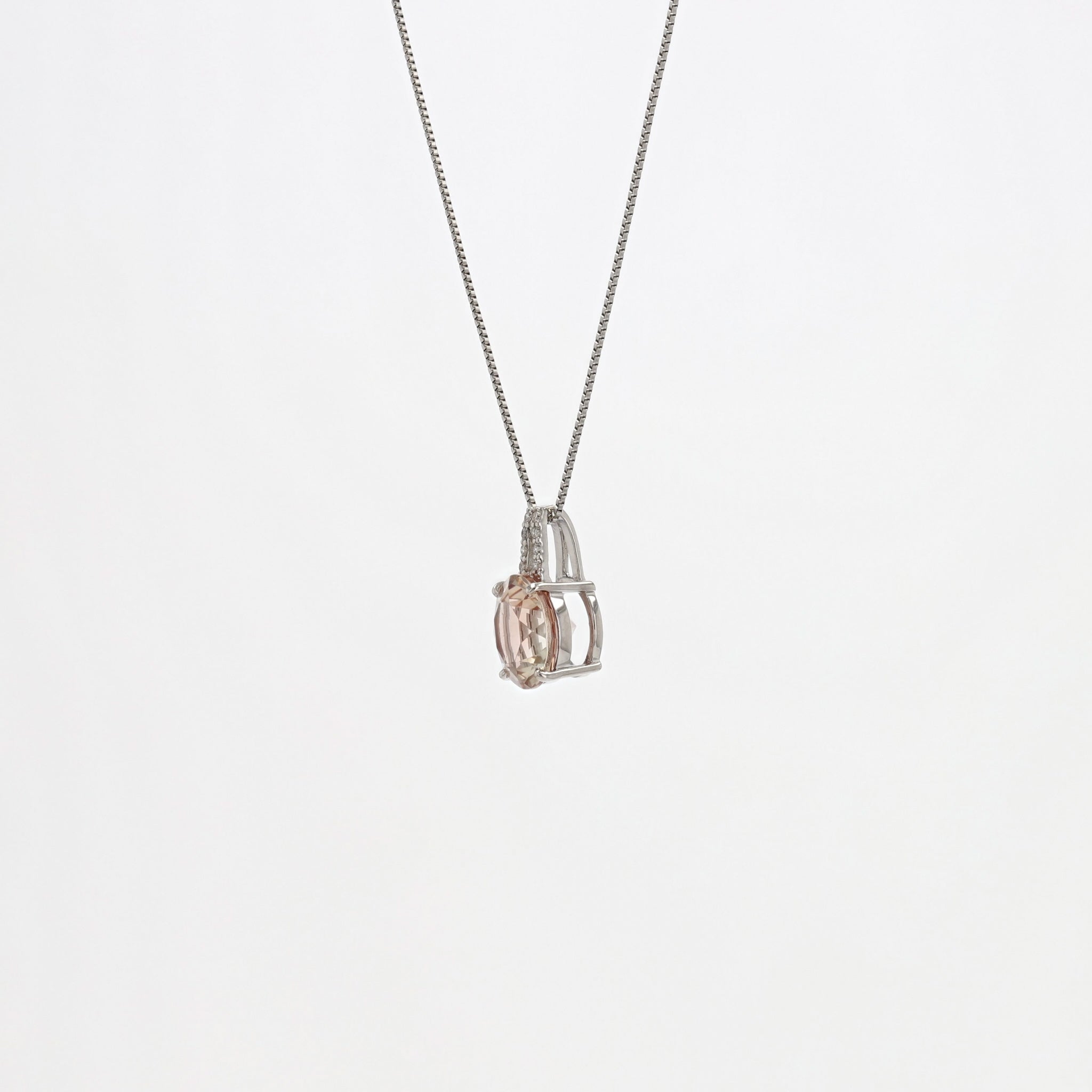 サンストーン/ダイヤモンド プラチナネックレス(1.7カラット)《25H02104》