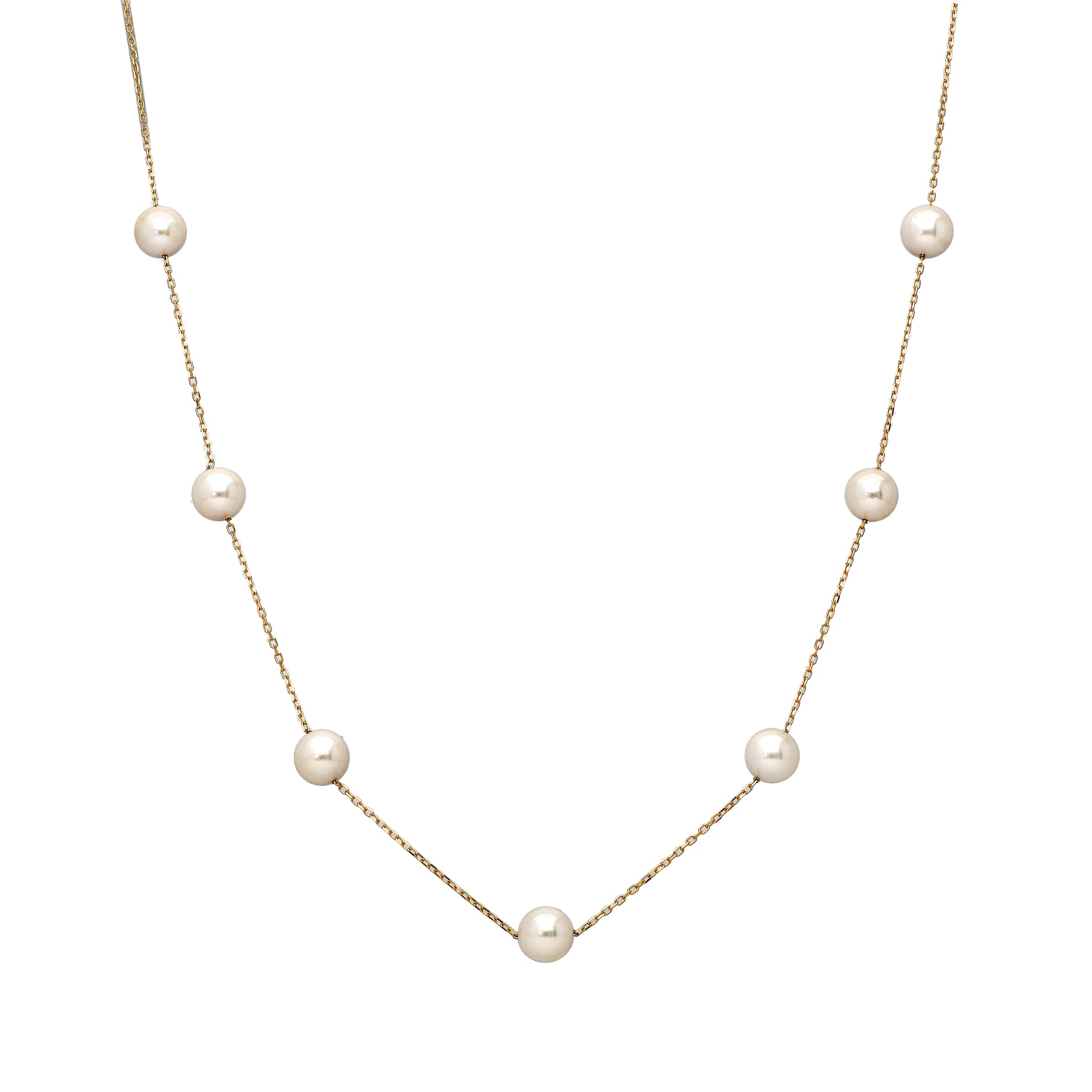 パール K18ネックレス(アコヤ真珠/6.5mm/6月誕生石)《25H02205》