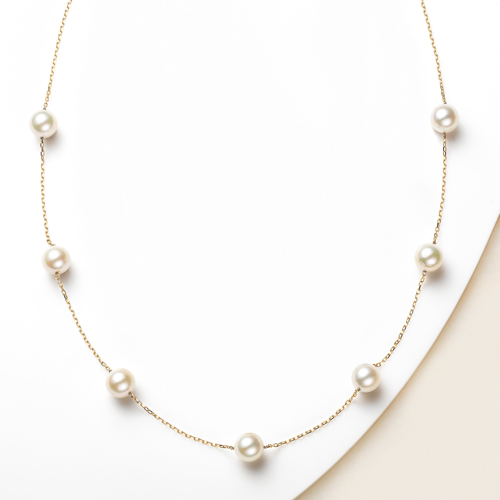 パール K18ネックレス(アコヤ真珠/6.5mm/6月誕生石)《25H02205》